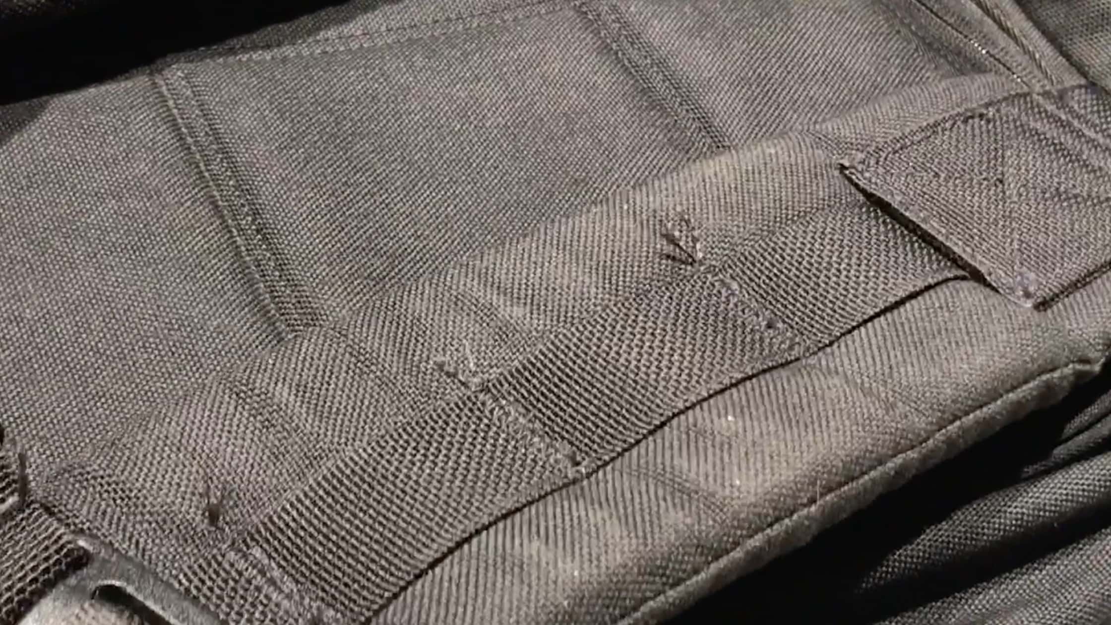 Frayed areas on the GORUCK GR2