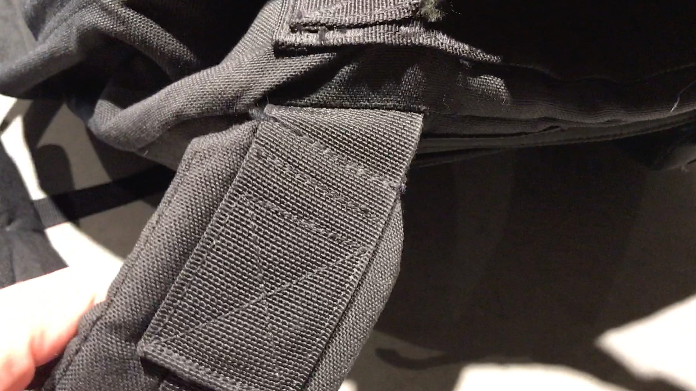 MOLLE on the back of the GORUCK GR2