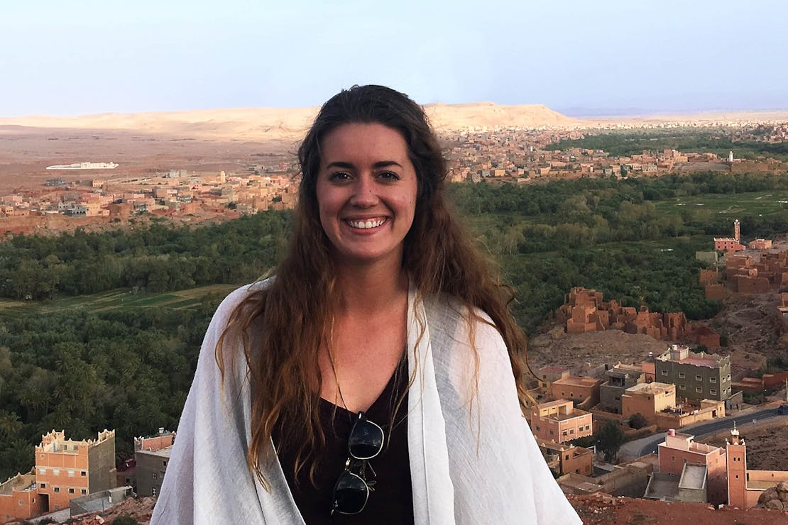 Samantha Schaible in Ouarzazate, Morocco