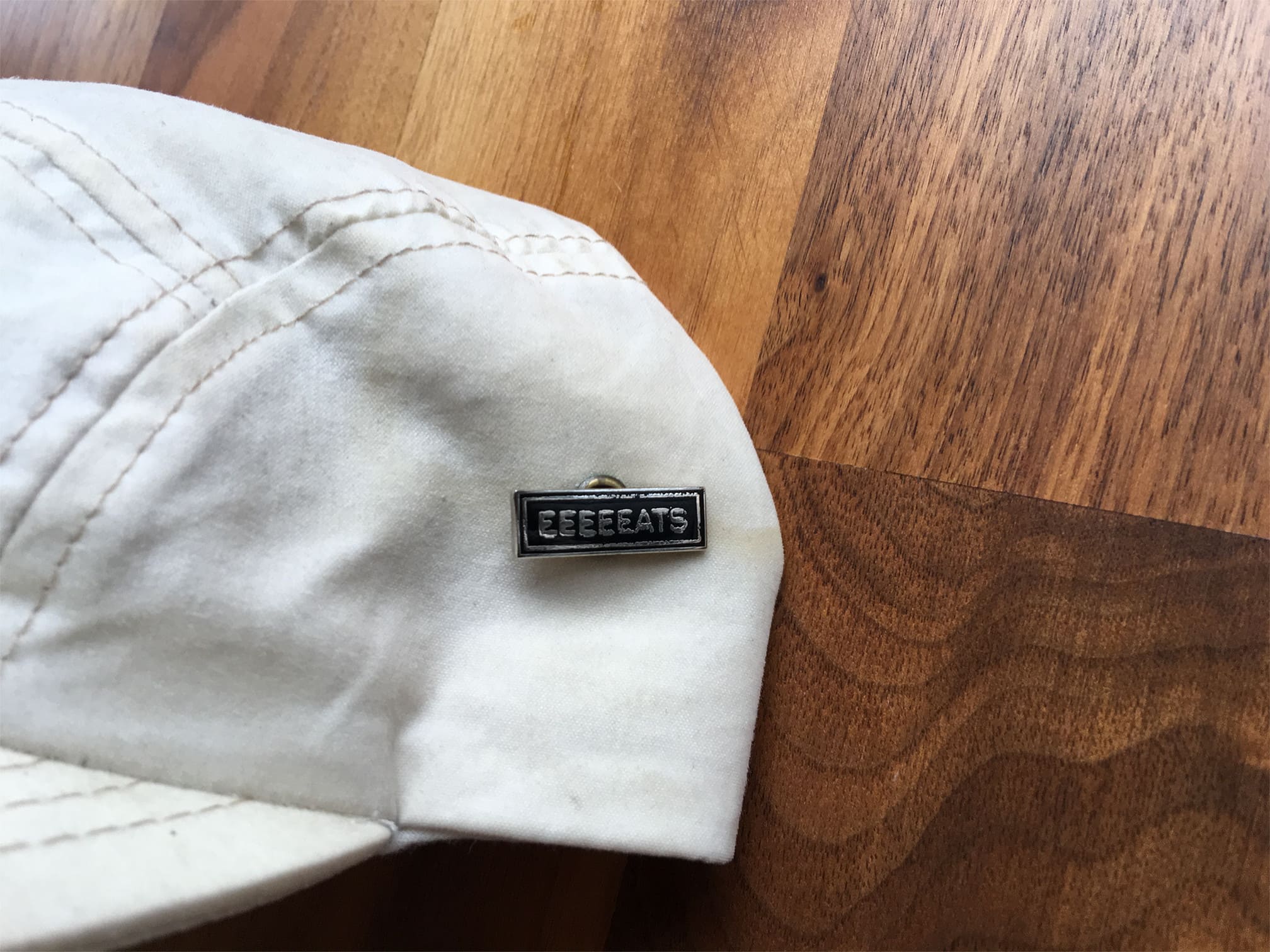 Ghostly International Cotton Camp Cap with #EEEEEATS Pin