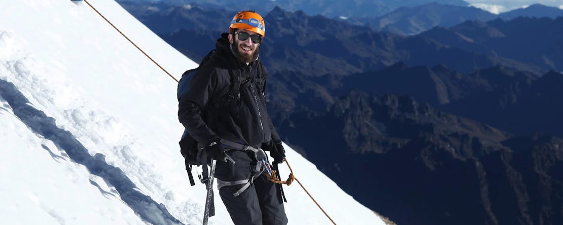 Tiago Almeida Climbing a Mountain in El Alto, Bolivia