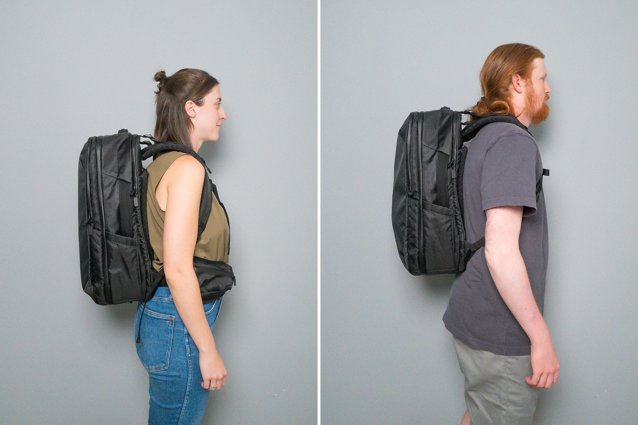 Tortuga Travel Backpack Pro 30L Side By Side