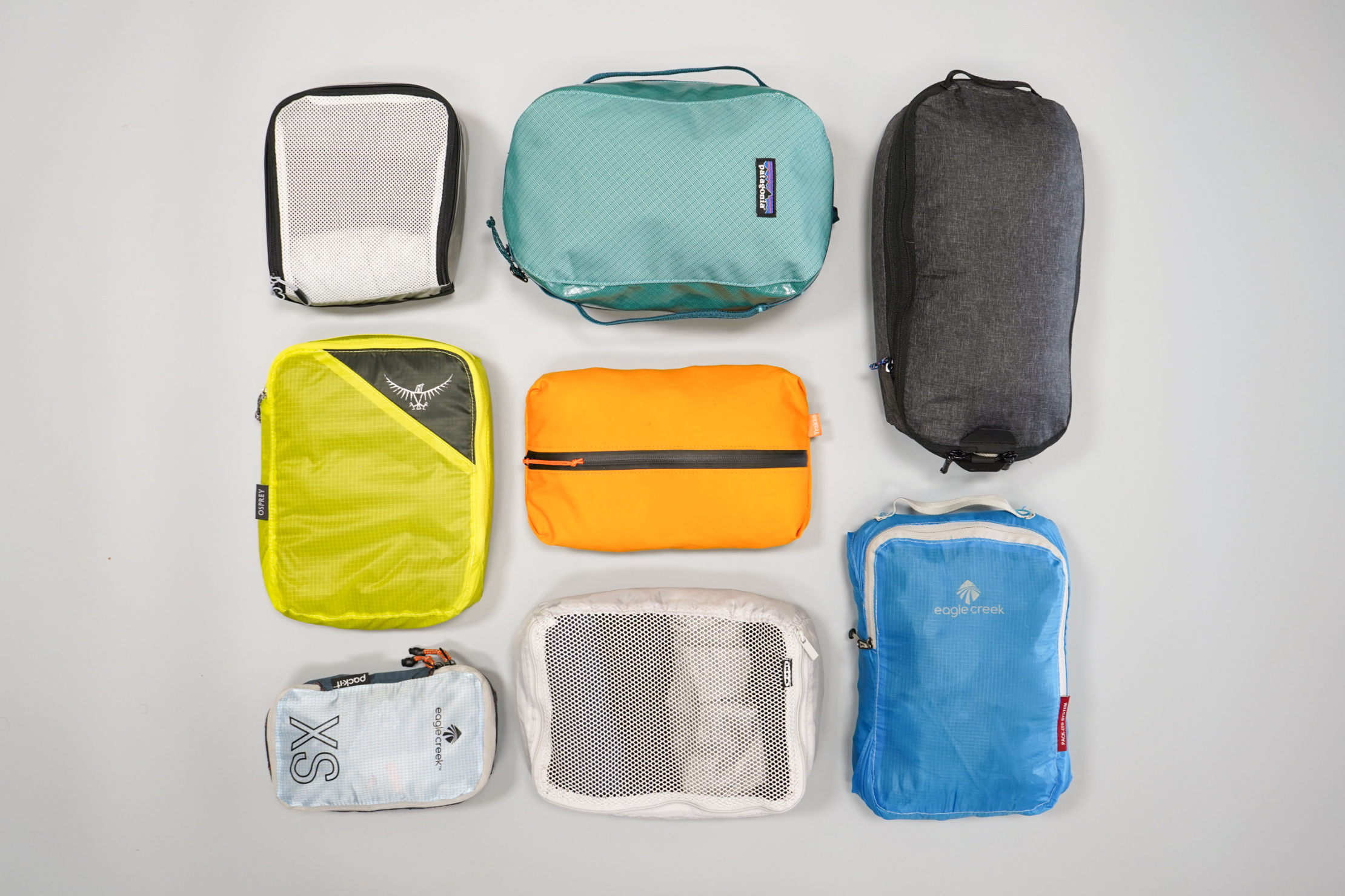 Packing Cubes Flat Lay