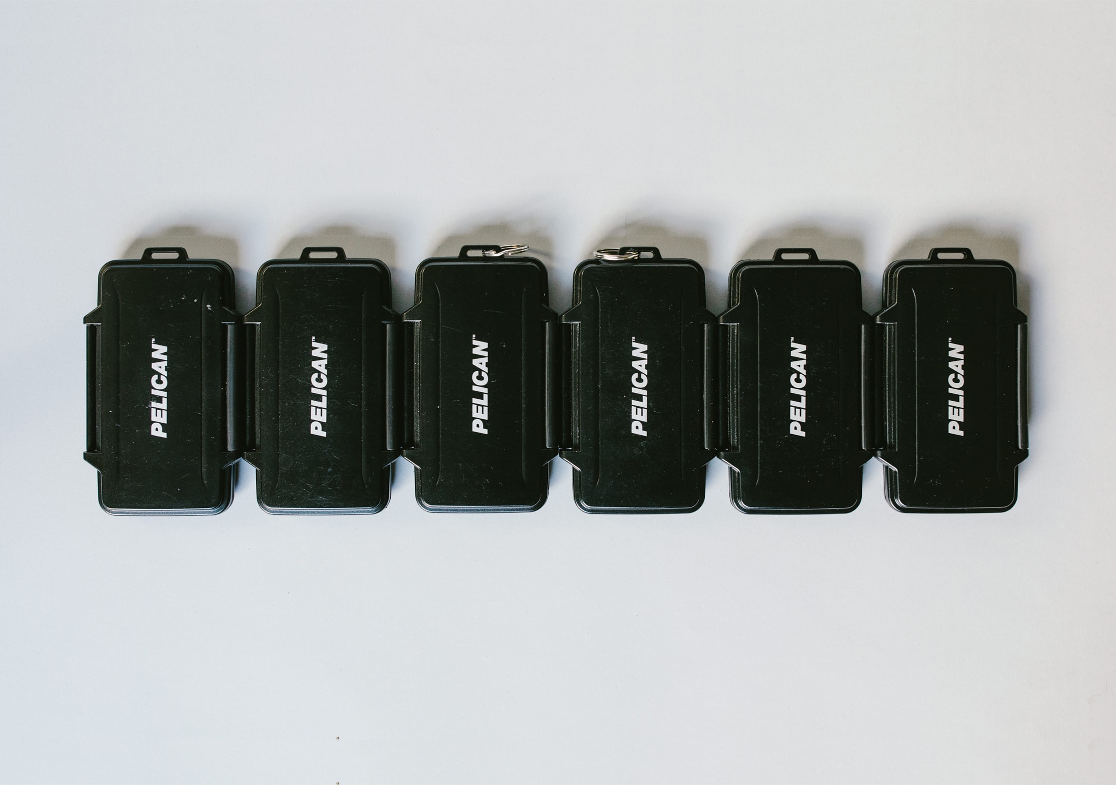 Pelican Memory Card Cases - 6 in a row