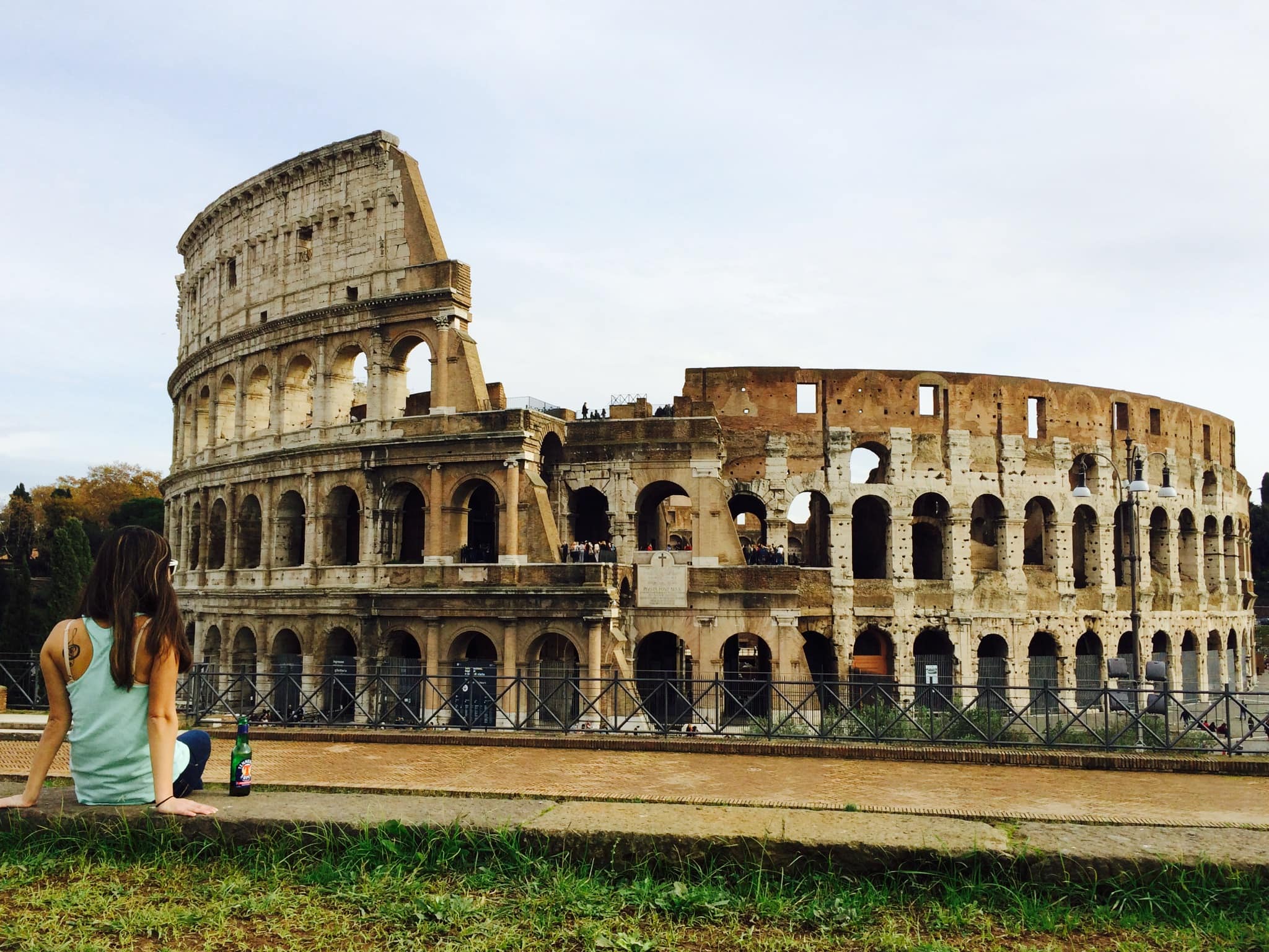 Jackie at the Colosseum in Rome