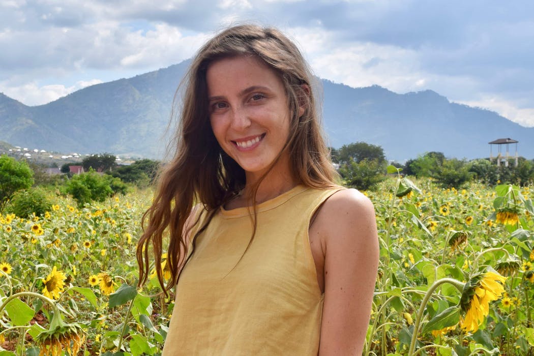 Natasha Brownlee in Morogoro, Tanzania