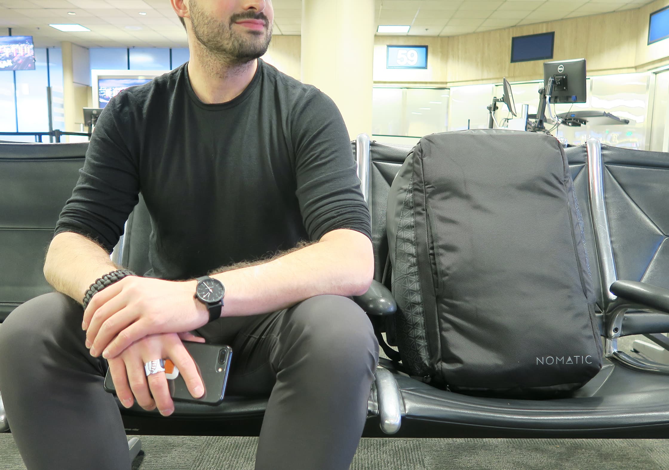 NOMATIC Travel Bag At Airport
