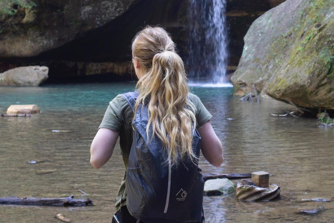 Arkadia Sea To Sky Packable Daypack in Hocking Hills State Park, Ohio