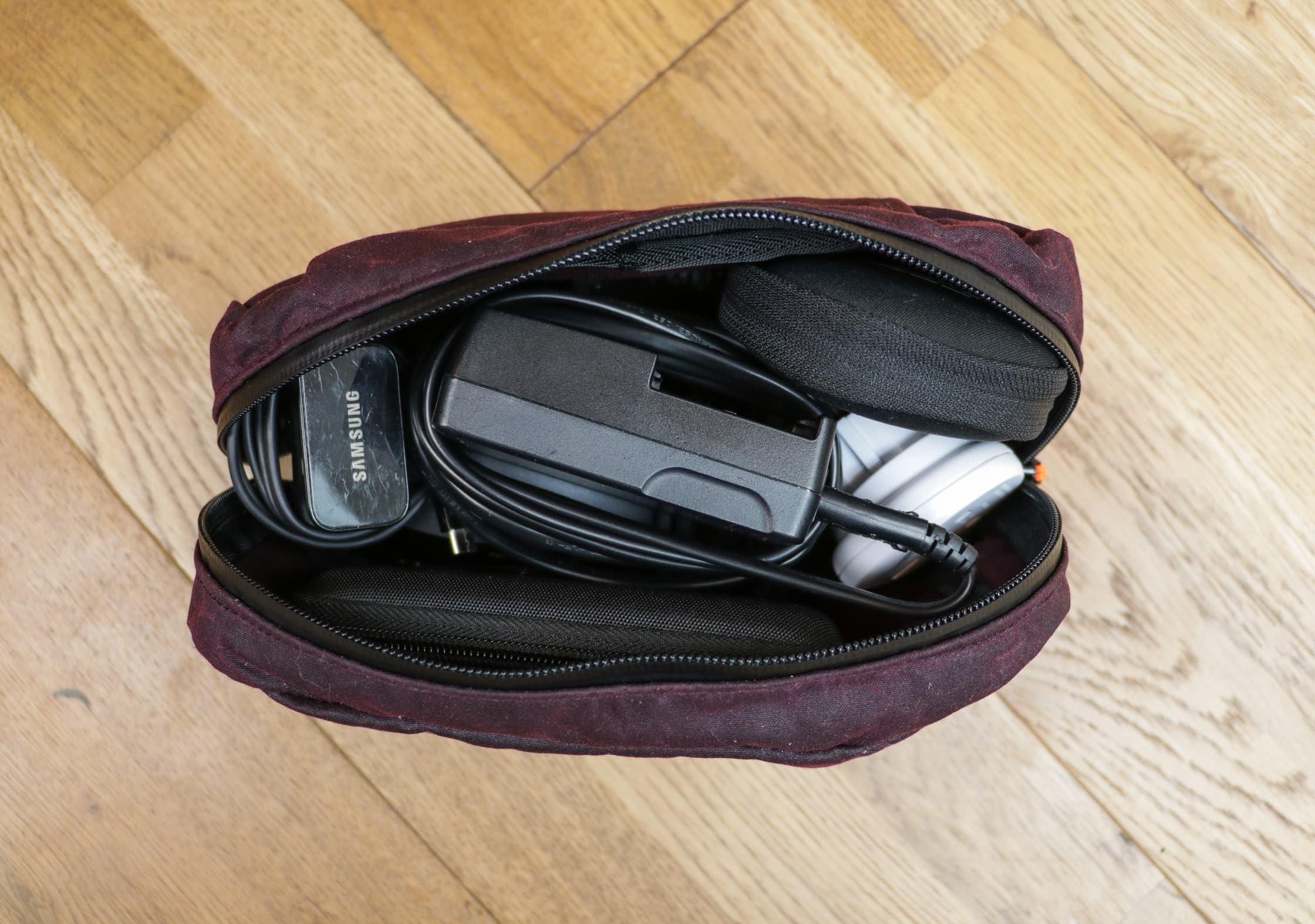 Inside The Trakke Laggan Travel Accessory Pouch