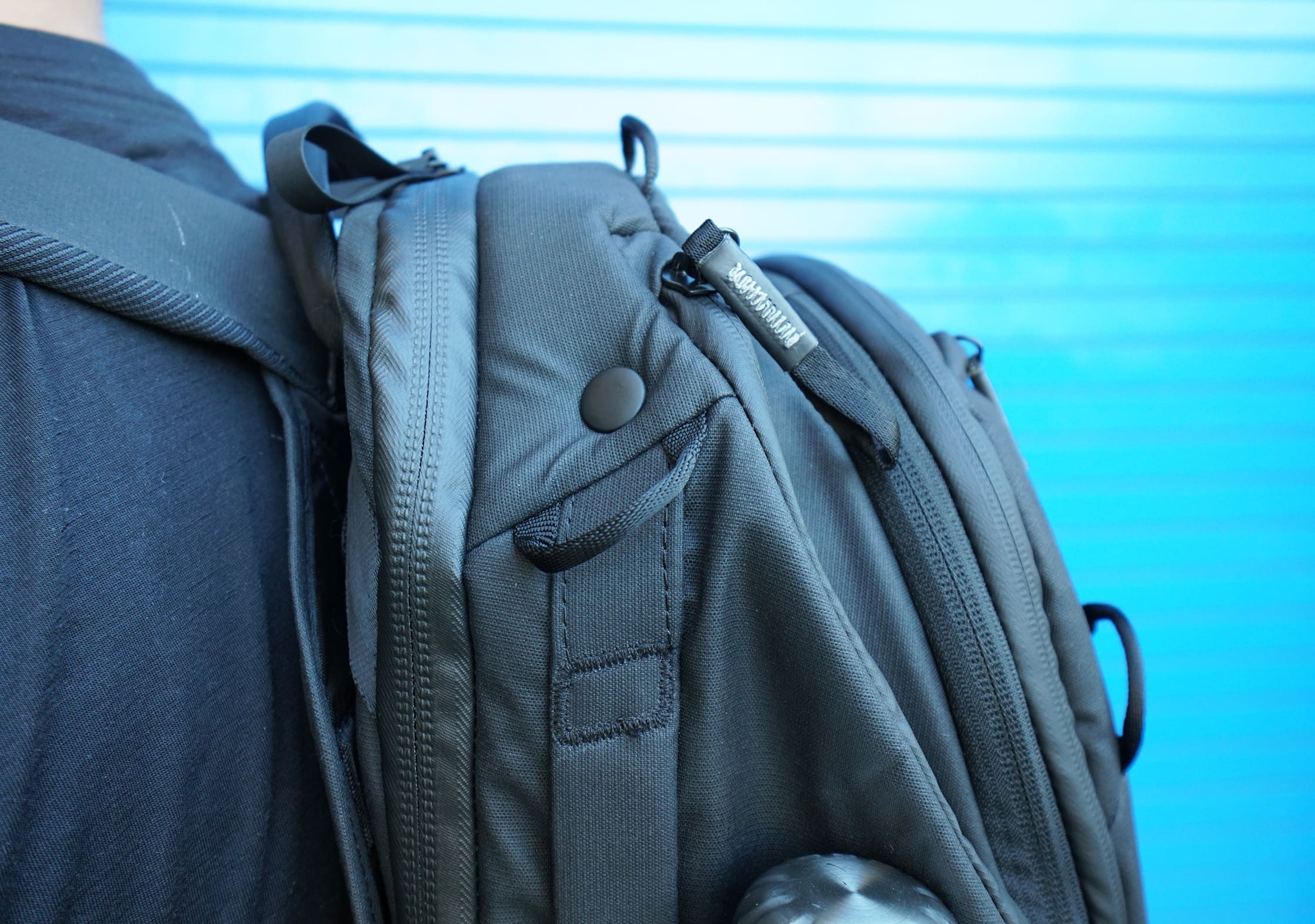 Peak Design Travel Backpack Button Compression System
