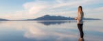 Shalee at the Bonneville Salt Flats