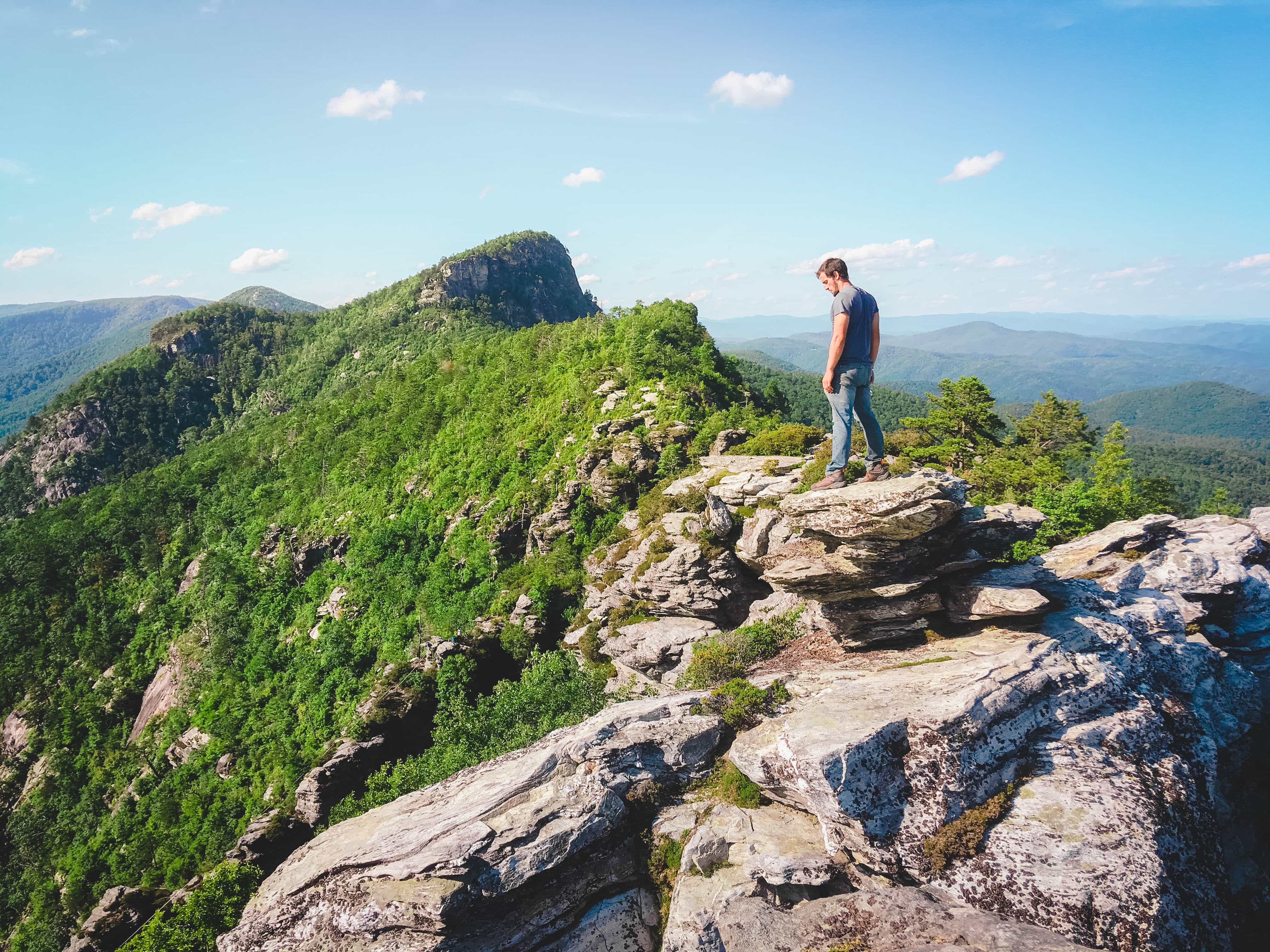 Josh at Table Rock, North Carolina