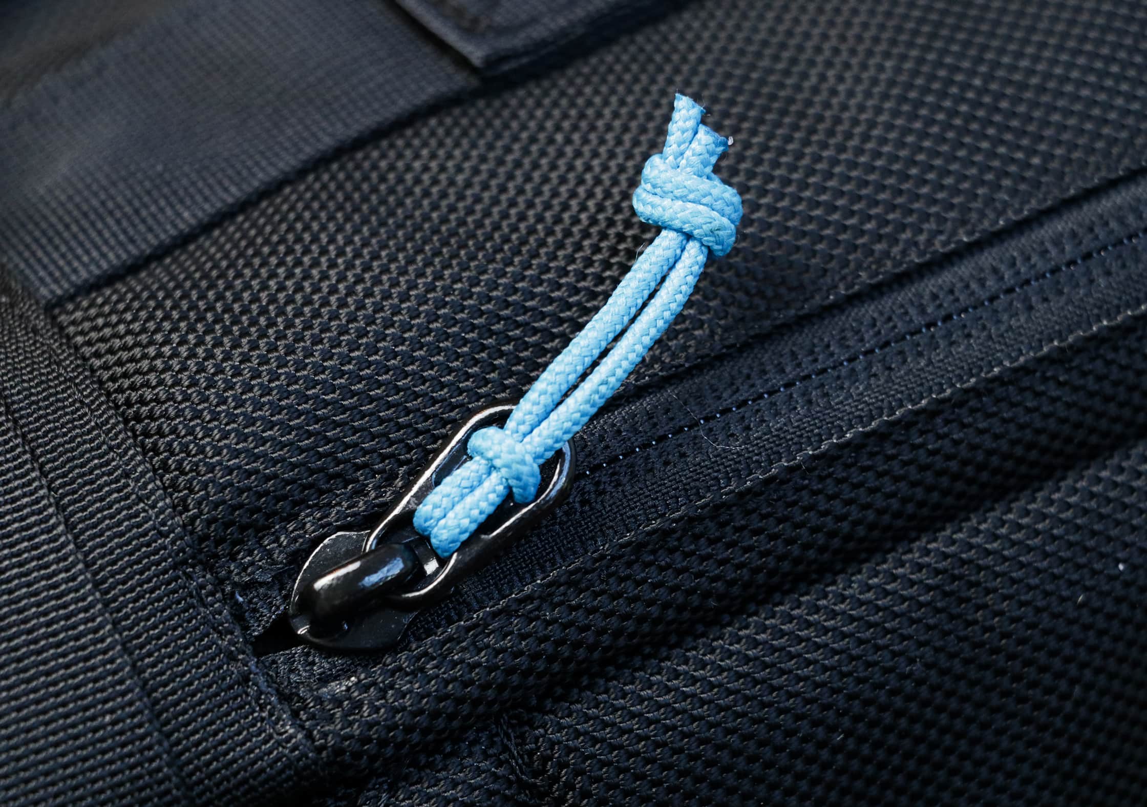 Blue Zipper Pull On The Heimplanet Monolith Weekender