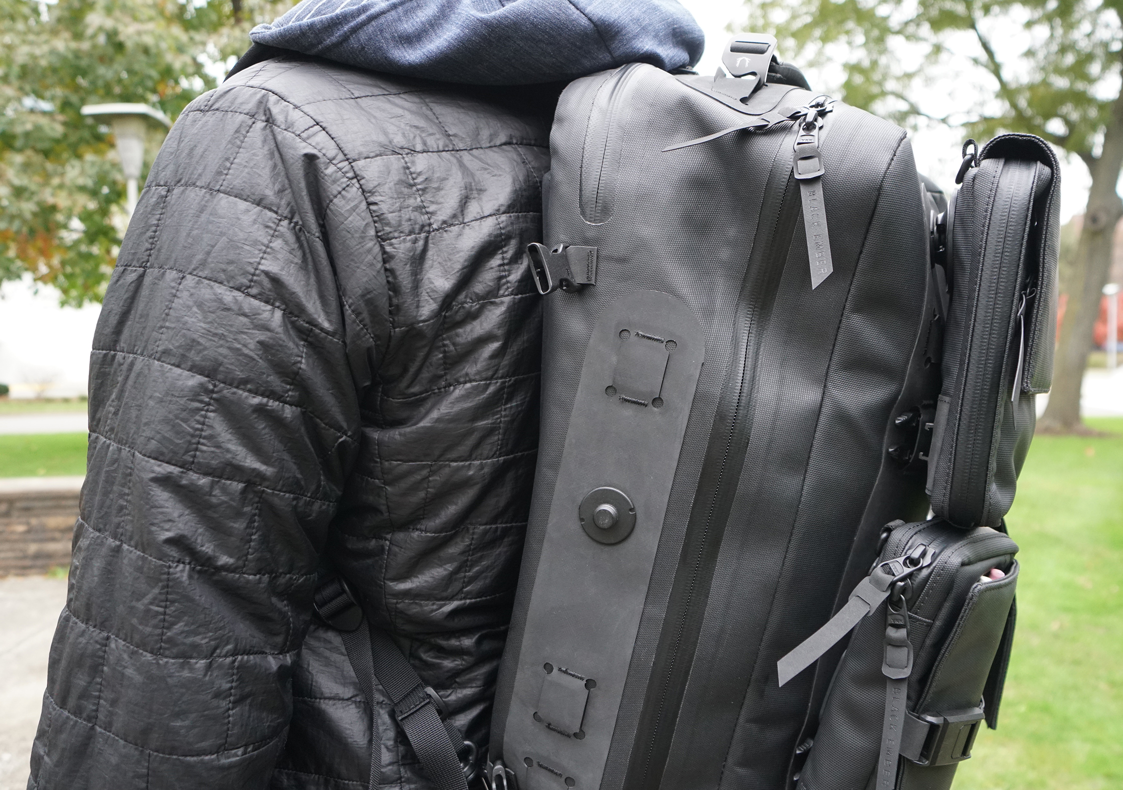Black Ember Citadel Modular Backpack Side Attachment Points