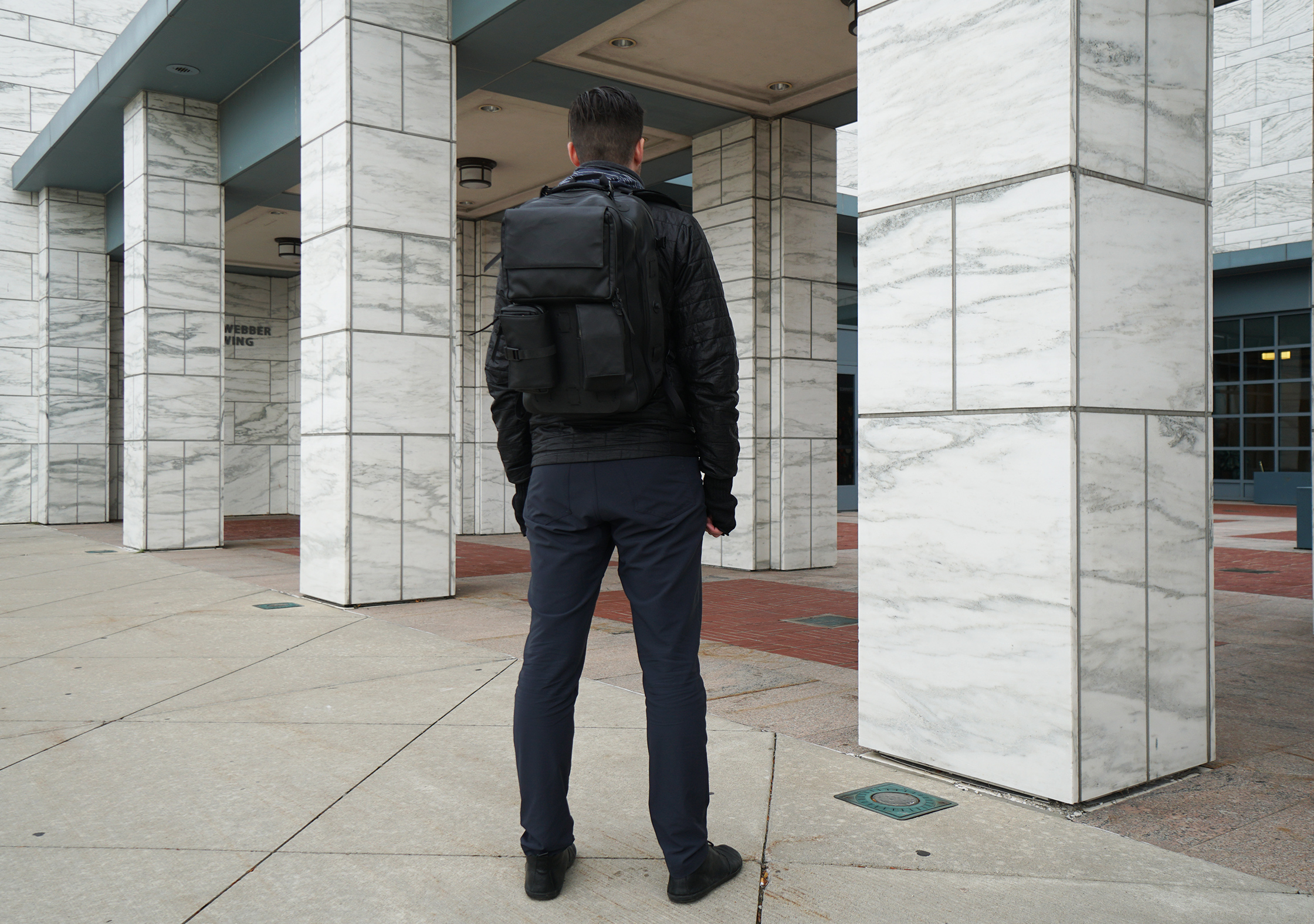 Black Ember Citadel Modular Backpack In Detroit