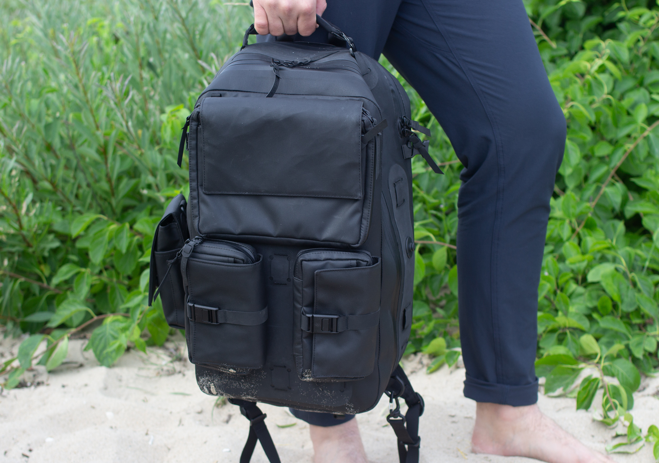 Black Ember Citadel Modular Backpack In Northern Michigan