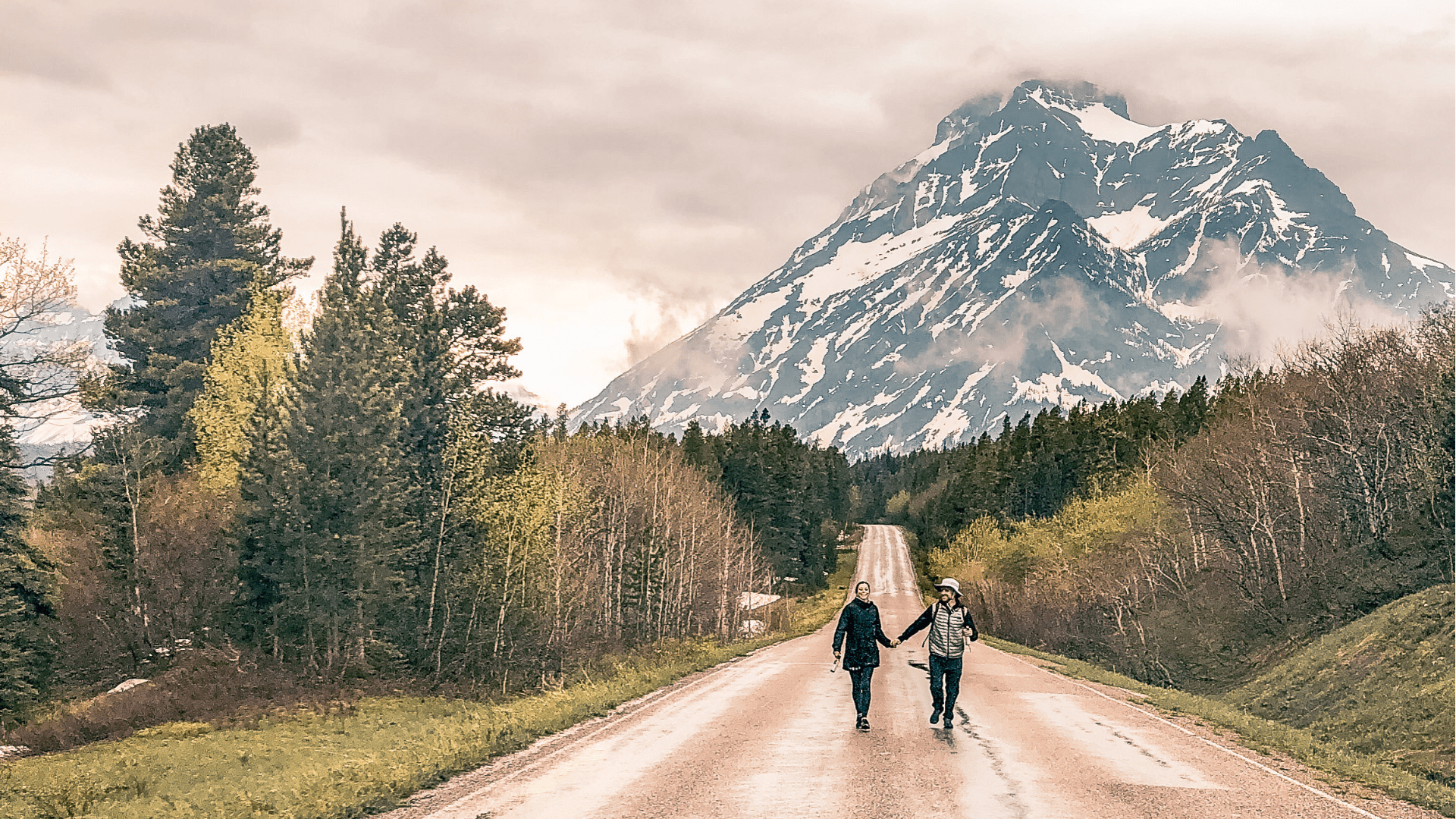 Julie and Zach at Glacier National Park