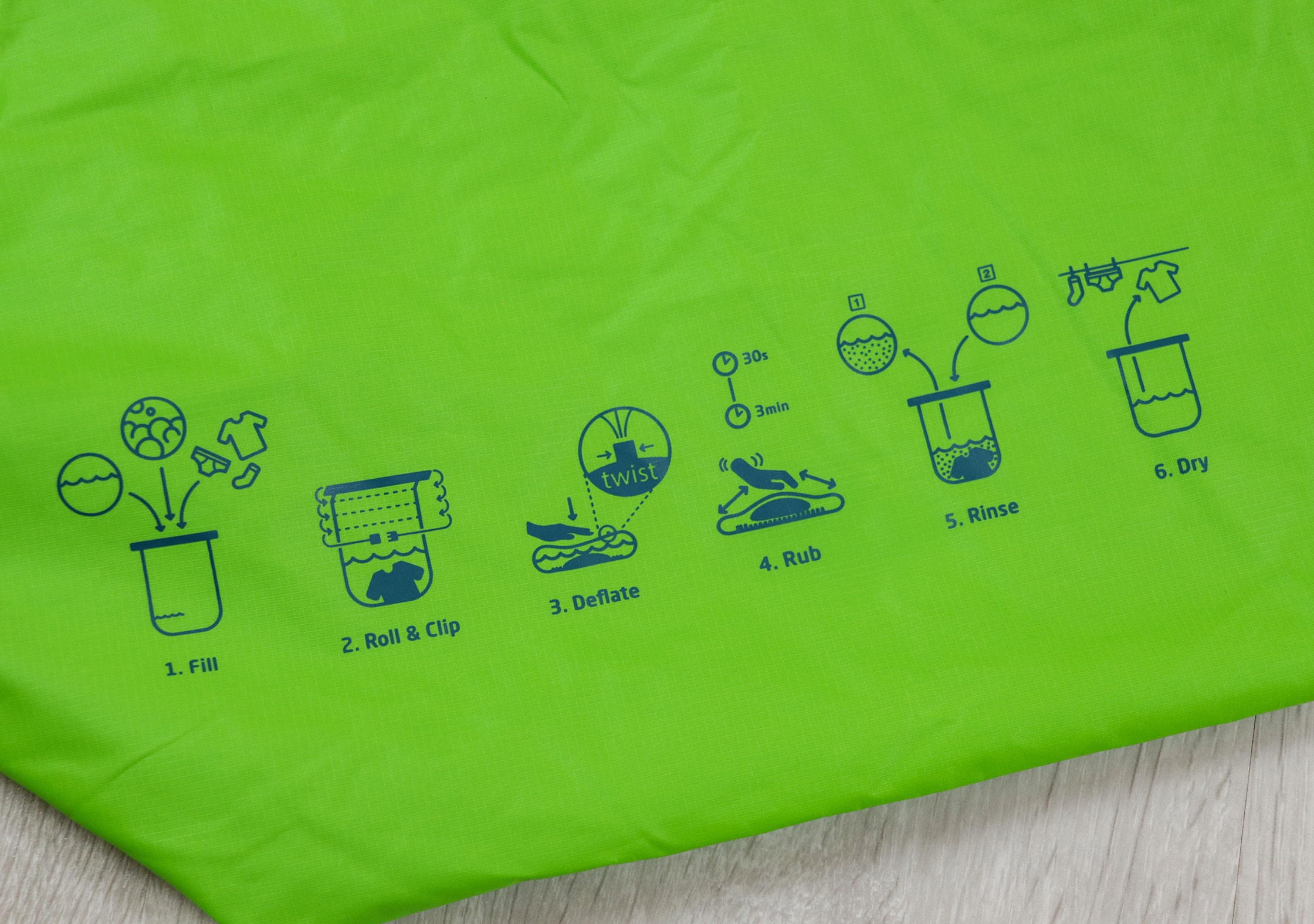 Scrubba Wash Bag Instructions