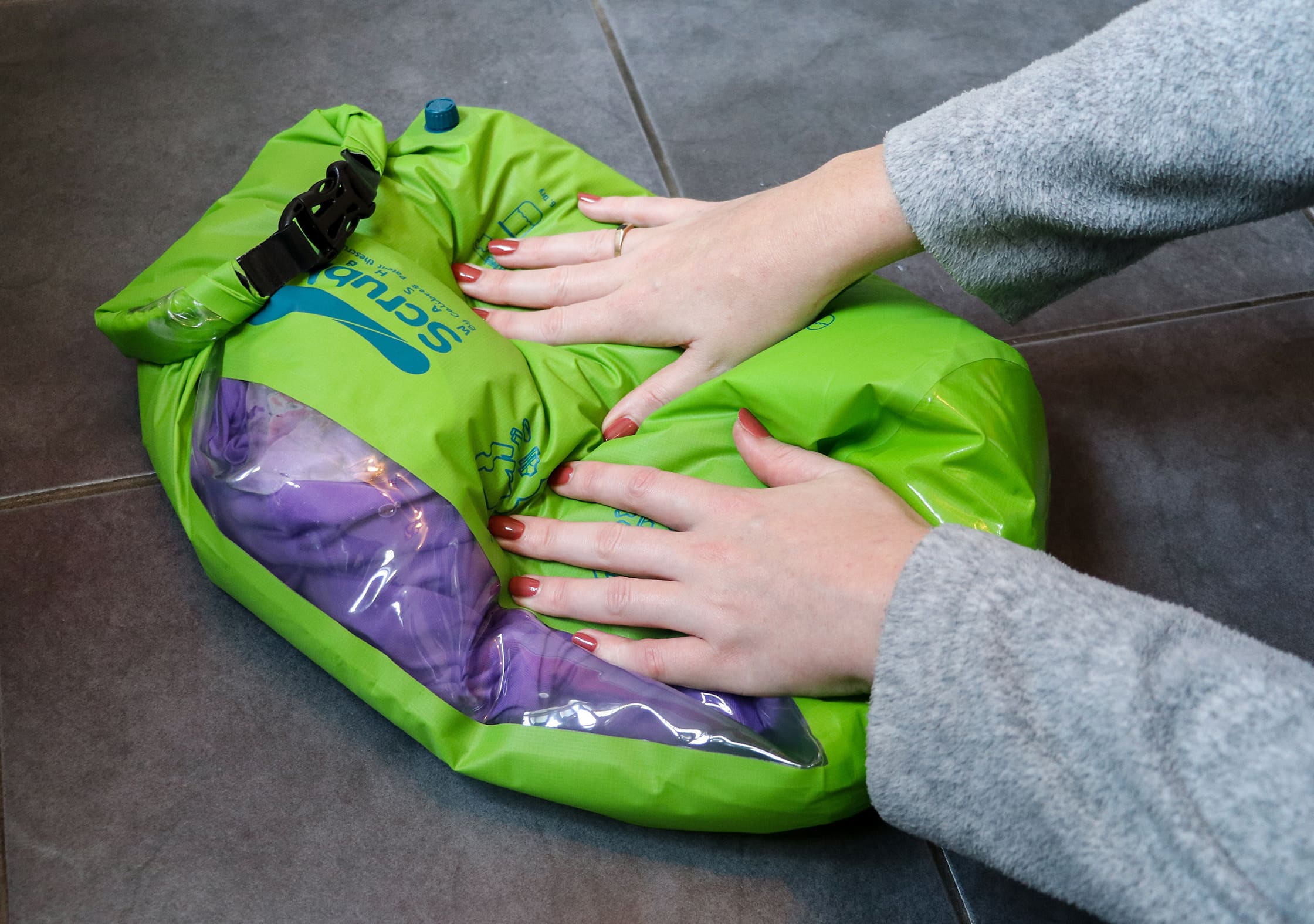 Washing Clothes With The Scrubba Wash Bag