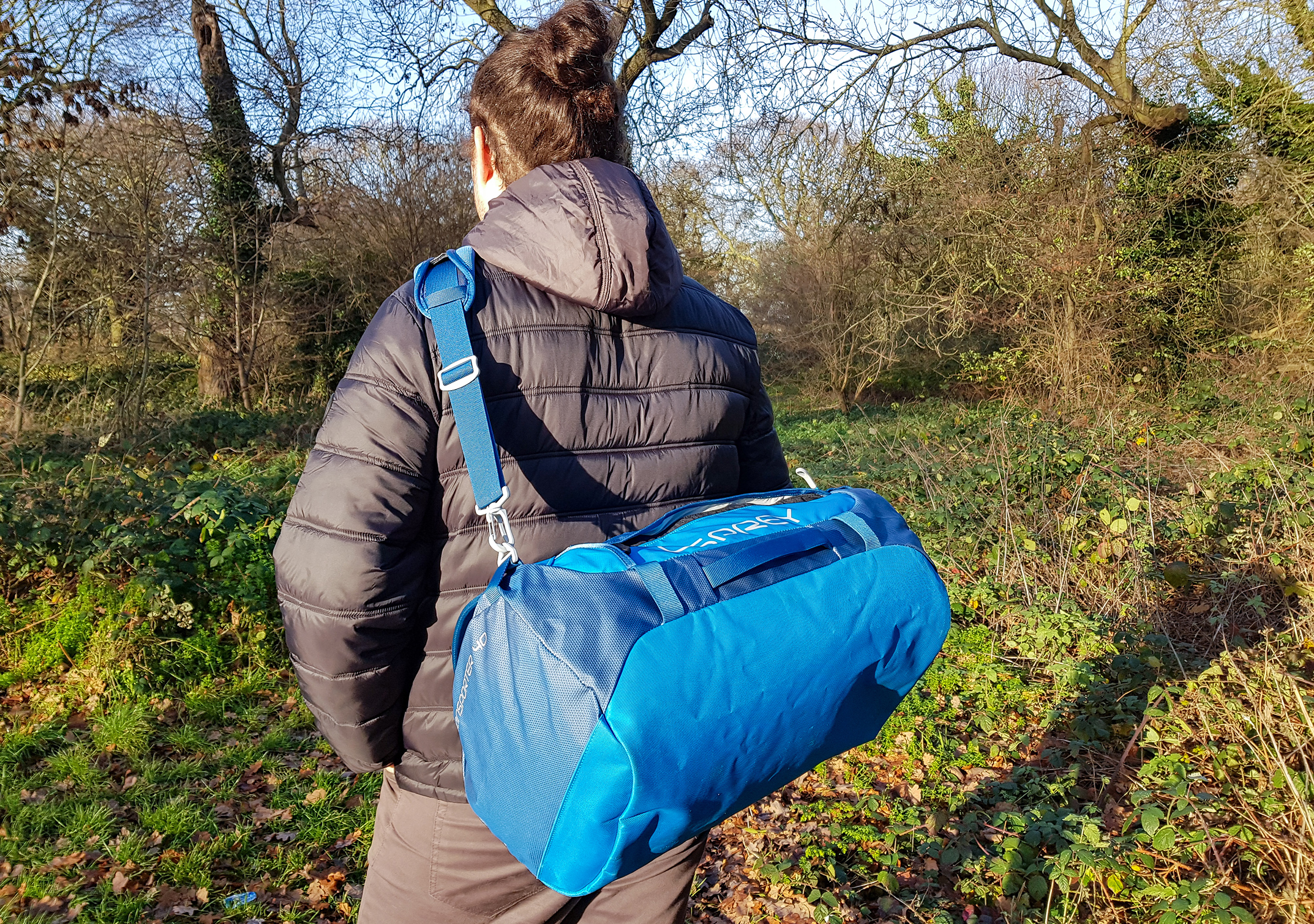 Carrying The Osprey Transporter 40 As A Messenger Bag