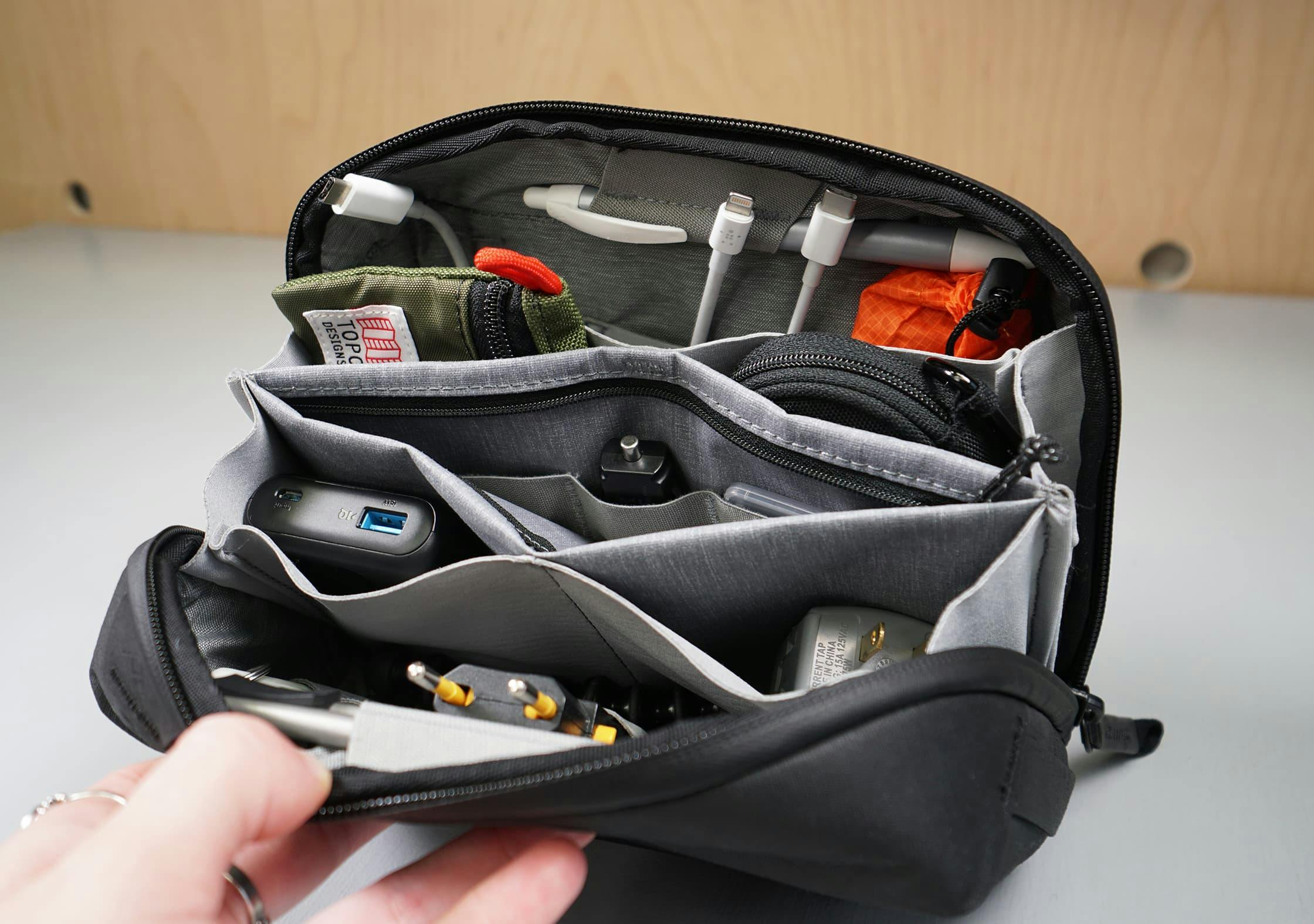 Fully packed tech pouch