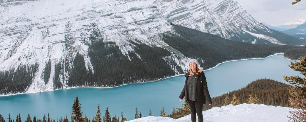 Abby McNeill at Peyto Lake—Banff National Park, Alberta, Canada
