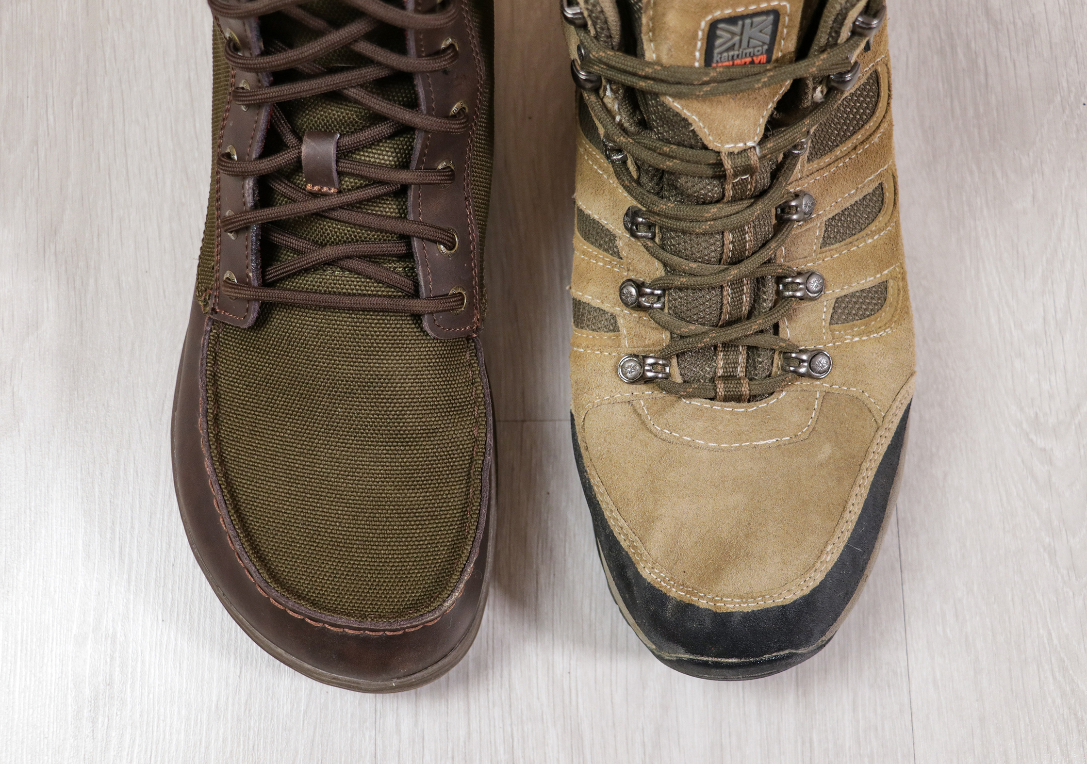 Lems Boulder Boot Toe Box Vs A Traditional Boot