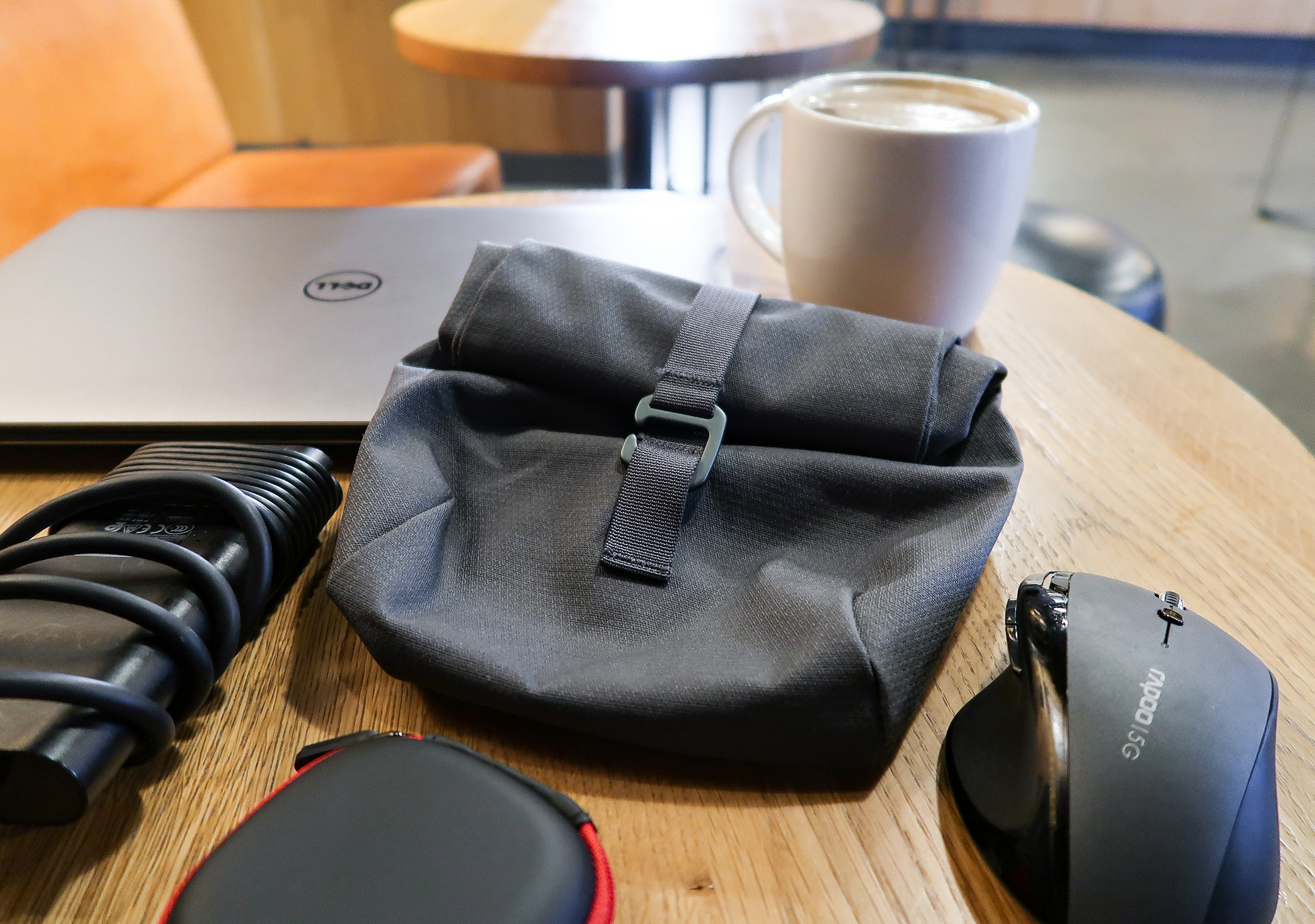Millican Smith Utility Pouch At A Coffee House In The South Of England