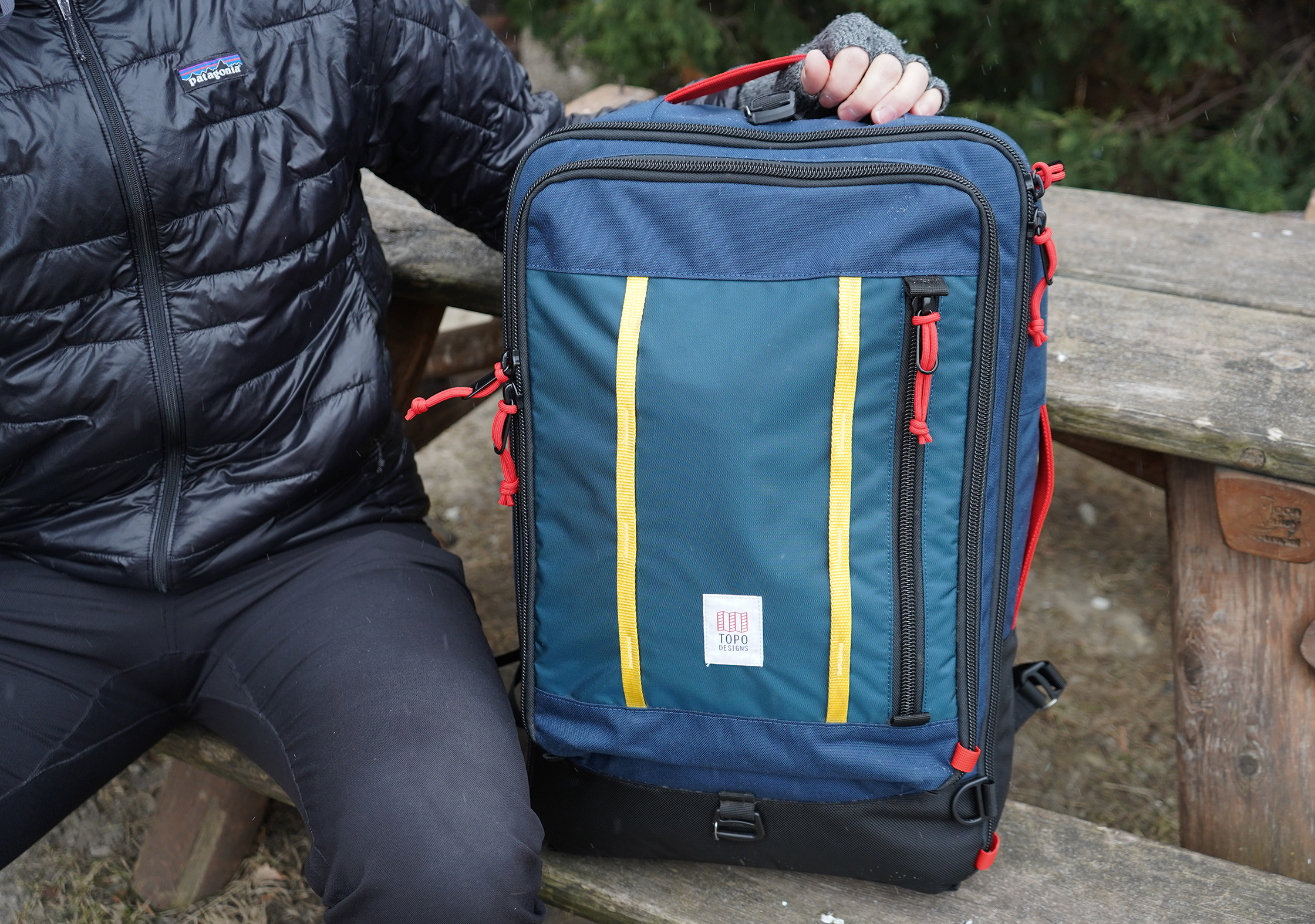 Topo Designs Travel Bag 40L In Use