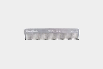 Fendrihan Sturdy Metal Fine Tooth Barber Pocket Grooming Comb