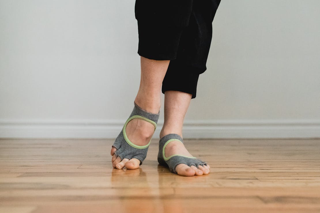 Bella Half Toe Grip Socks give the feeling of being barefoot