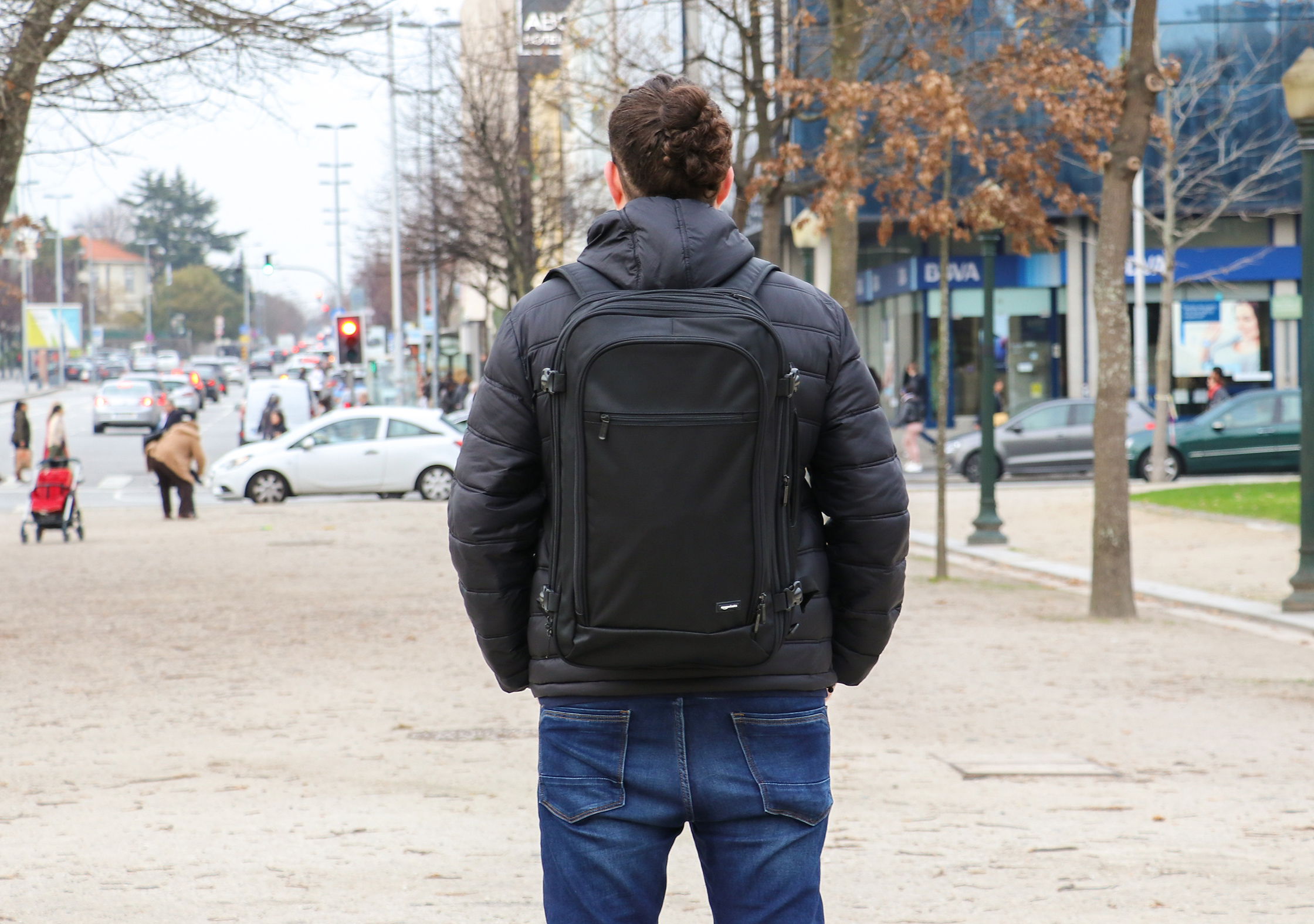 AmazonBasics Carry-On Travel Backpack In Porto, Portugal