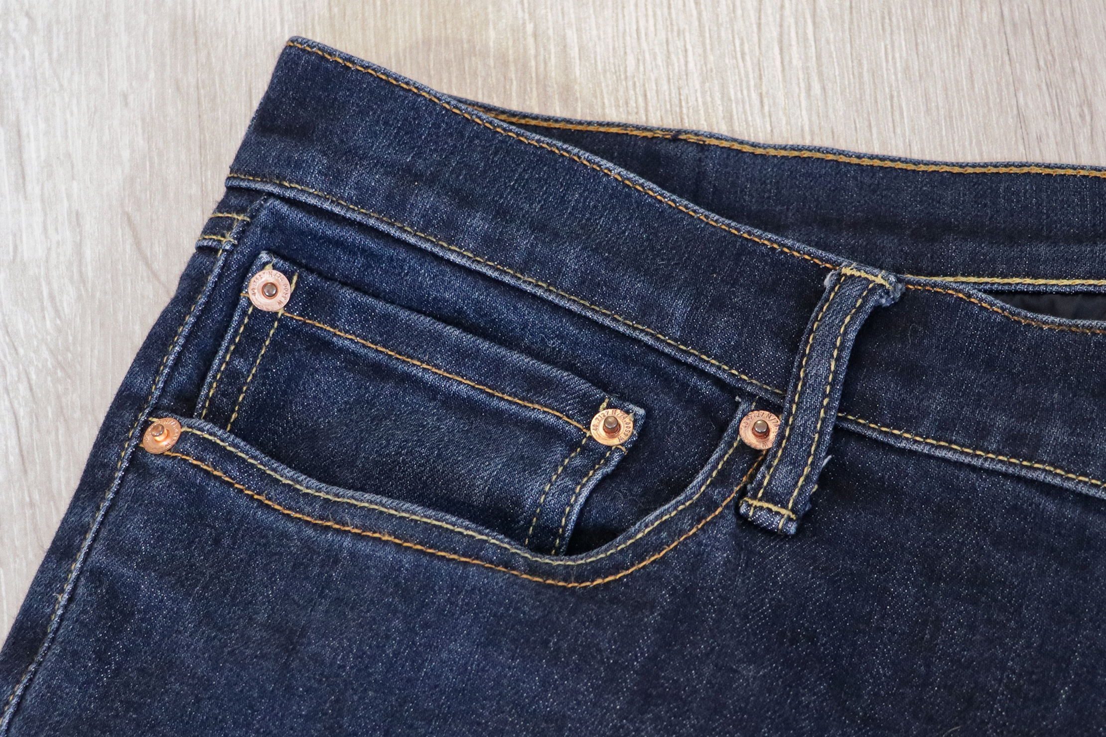 Bluffworks Departure Travel Jeans Stitching