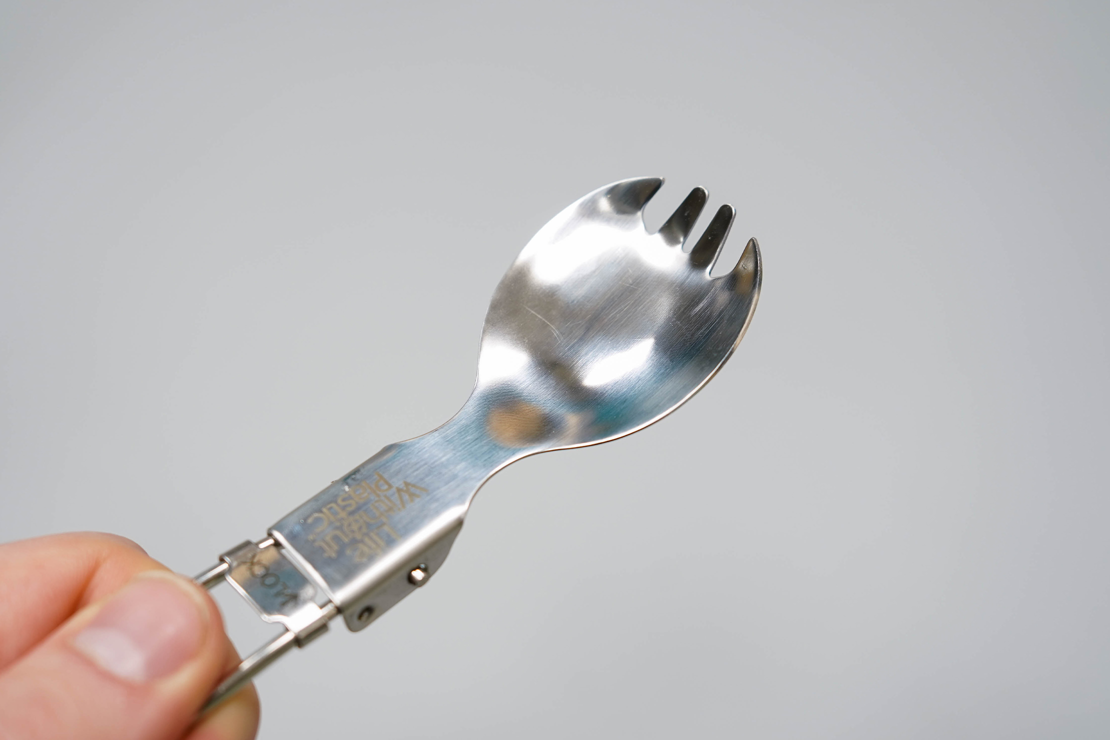 Life Without Plastic Stainless Steel Folding Spork Tines