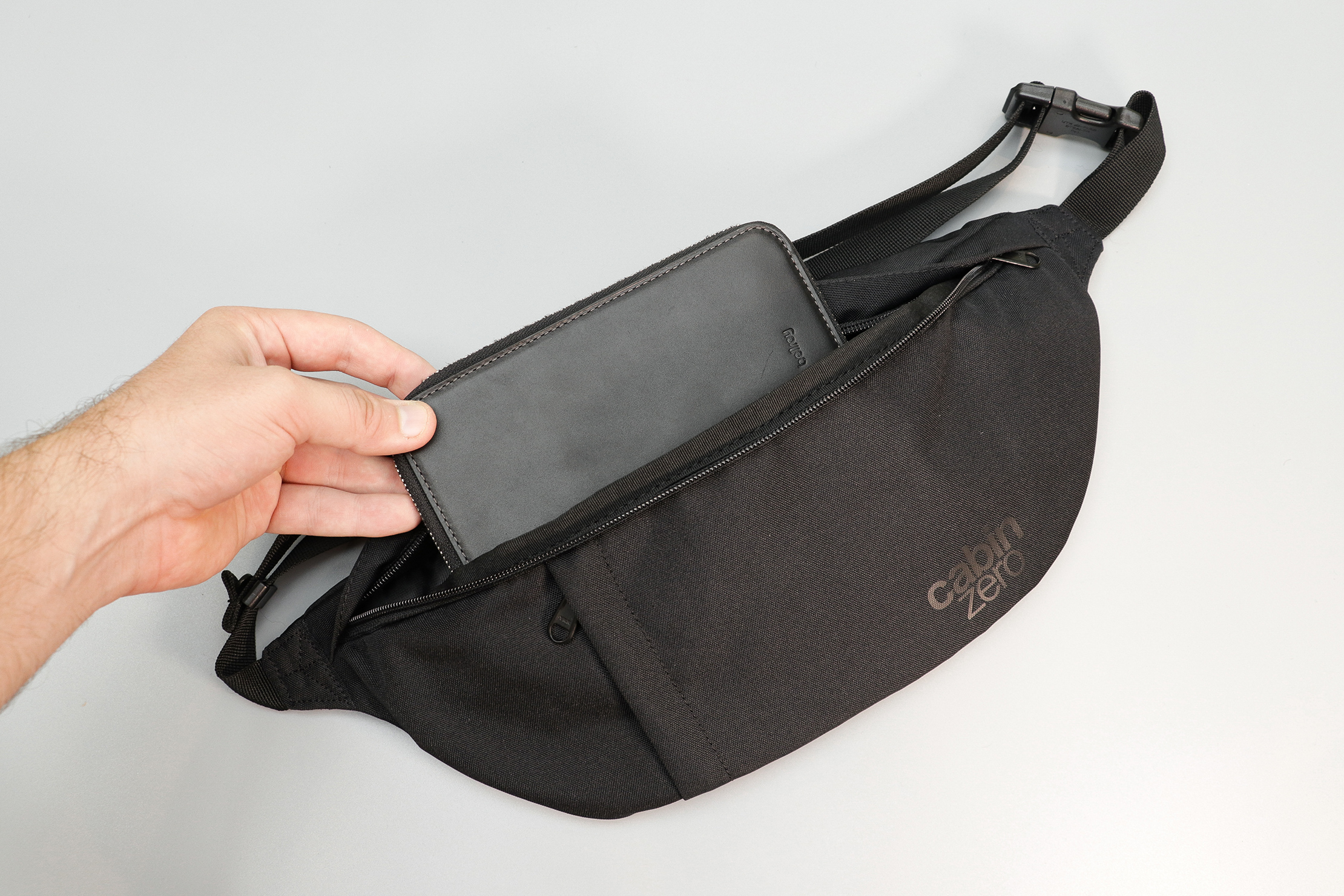 Bellroy Travel Folio In The Cabinzero Hip Pack 2L