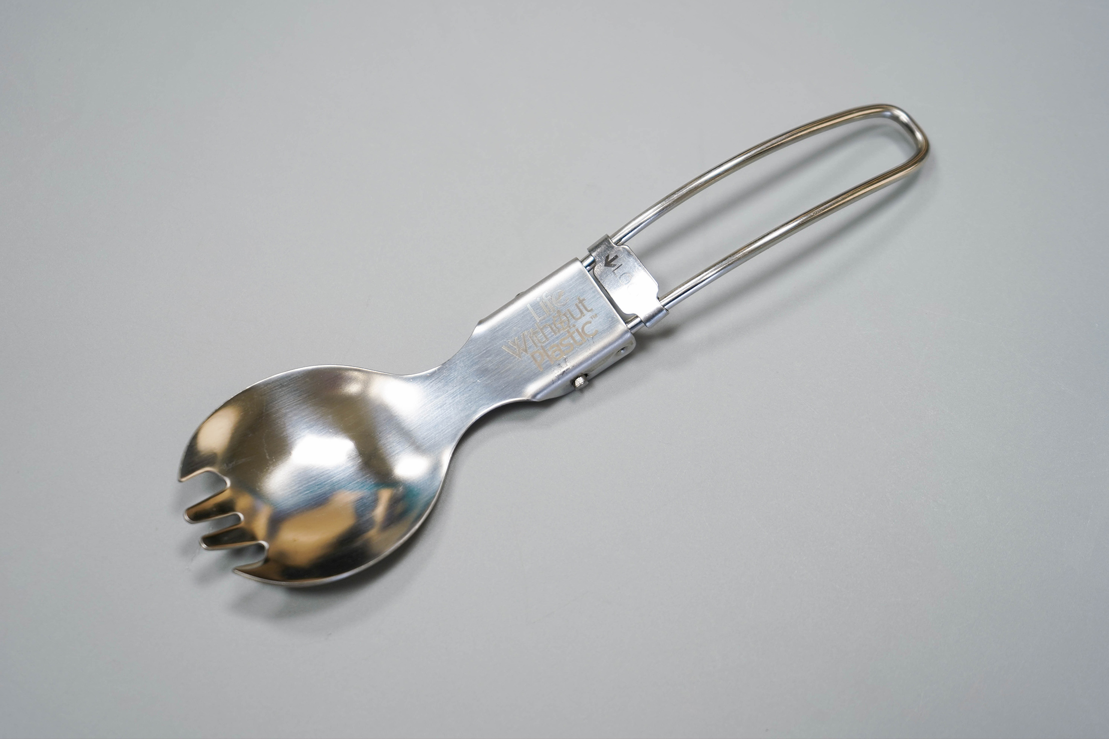 Life Without Plastic Stainless Steel Folding Spork Stainless Steel Body