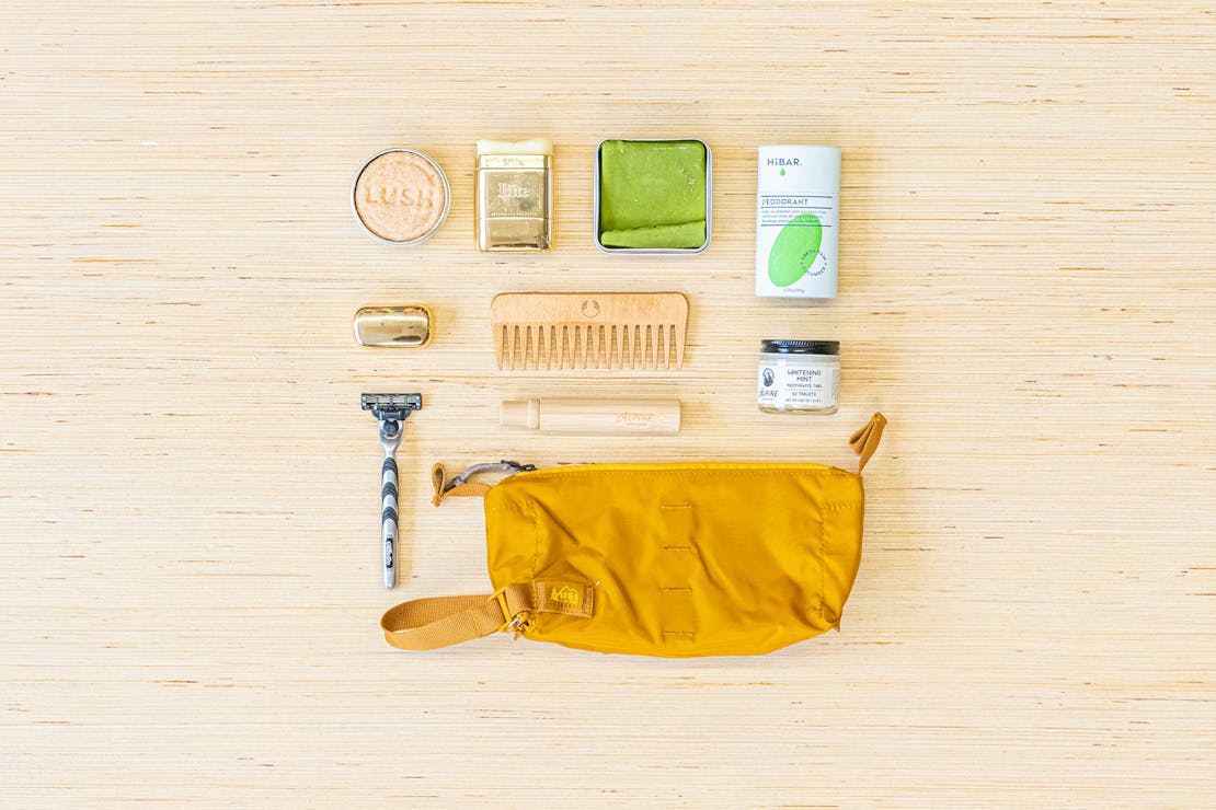 Earth Friendly Sustainable Packing List Men's Toiletries & Personal Care