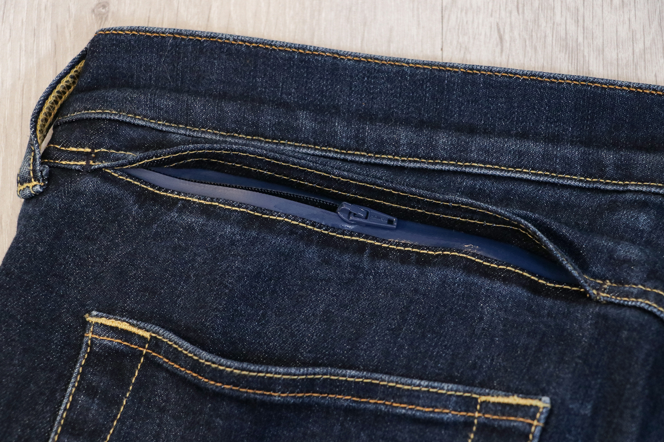 Travel jeans 2025 with hidden pockets