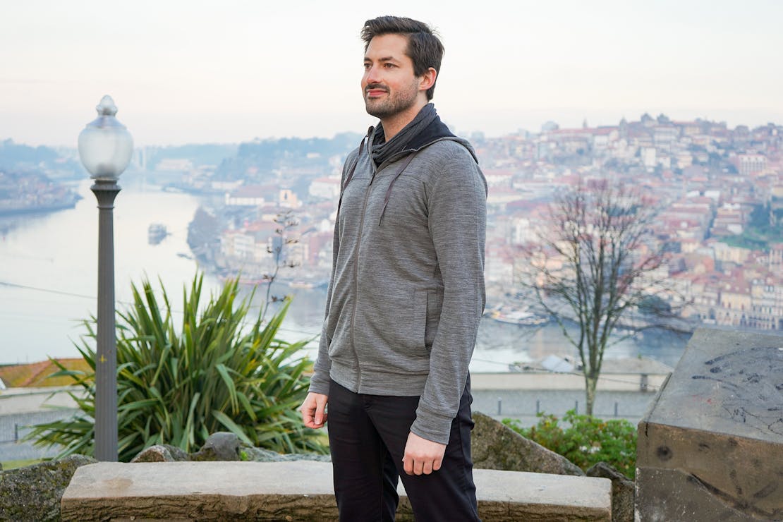 Icebreaker Shifter Long Sleeve Zip Hoodie In Porto, Portugal