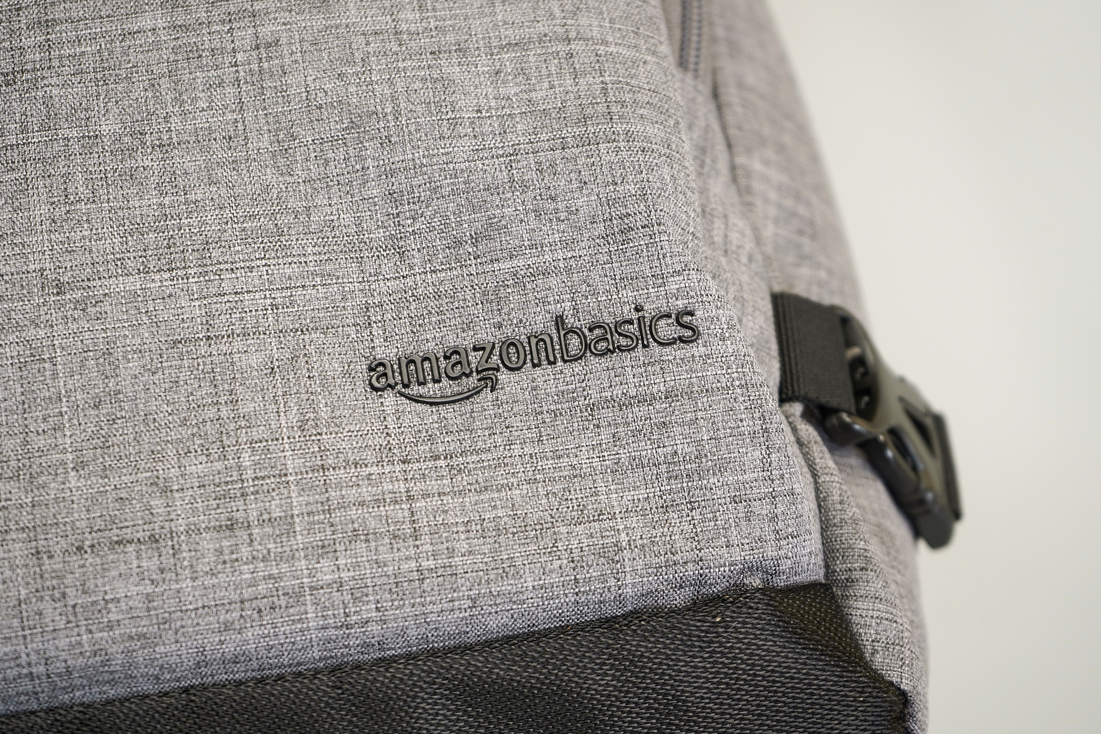 AmazonBasics Slim Travel Backpack Weekender Logo
