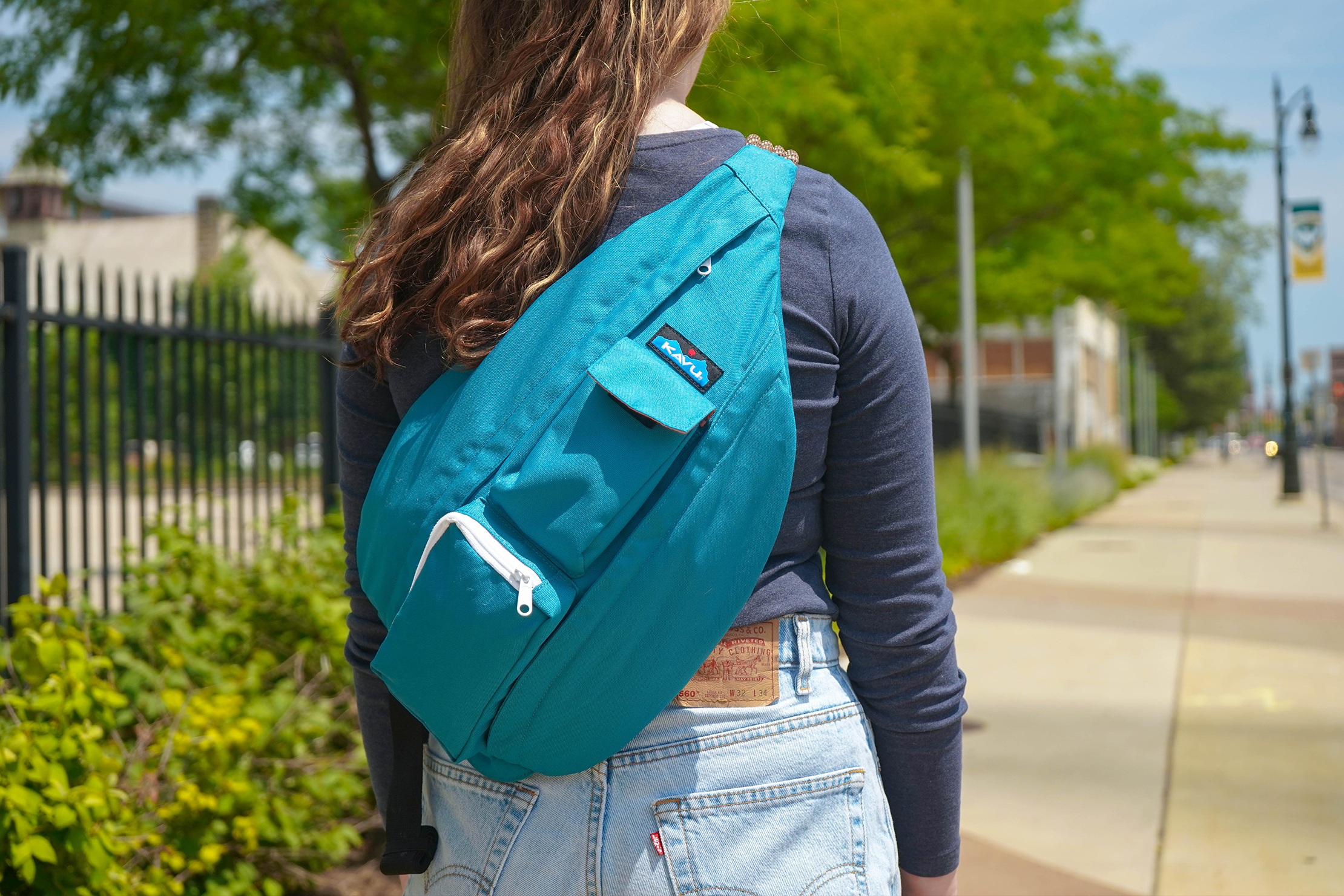 black kavu rope sling bag