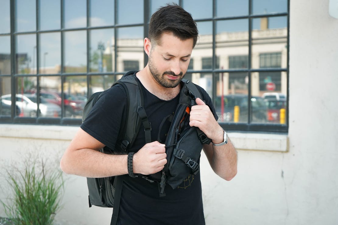 CODEOFBELL X-POD Worn with a Backpack