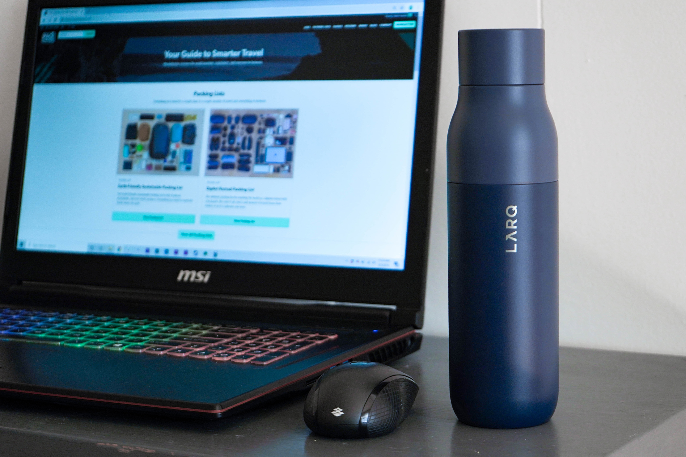 LARQ Bottle On Desk