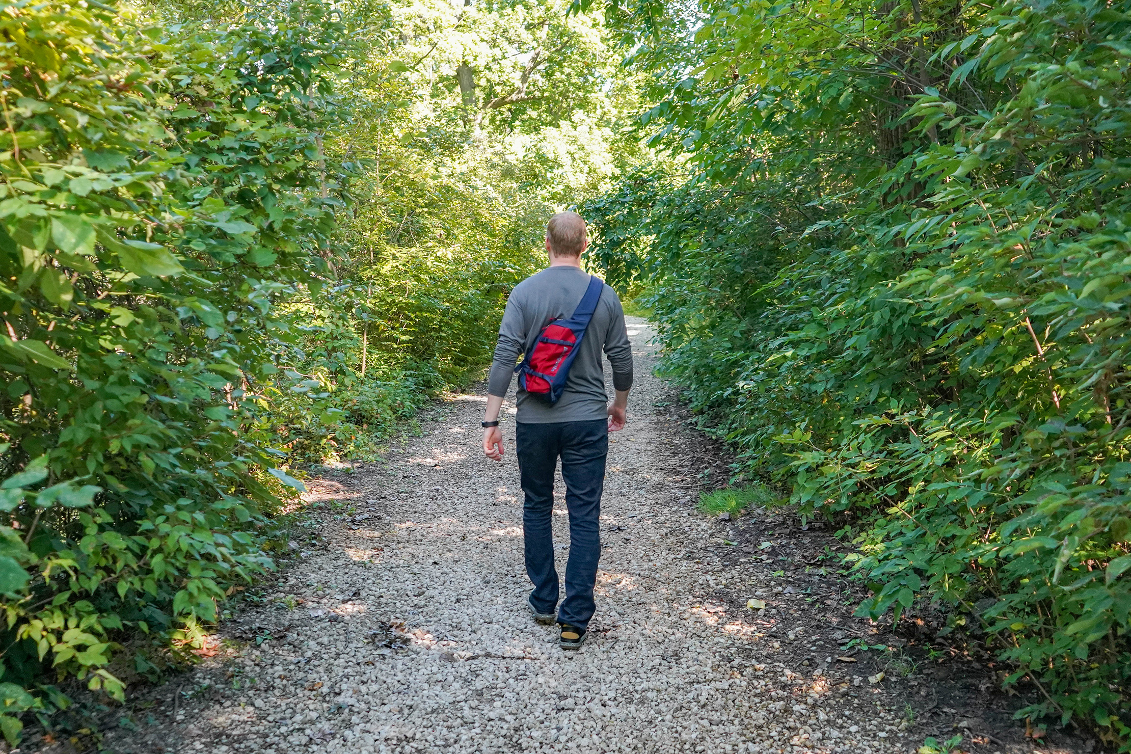 Patagonia Atom Sling On A Trail