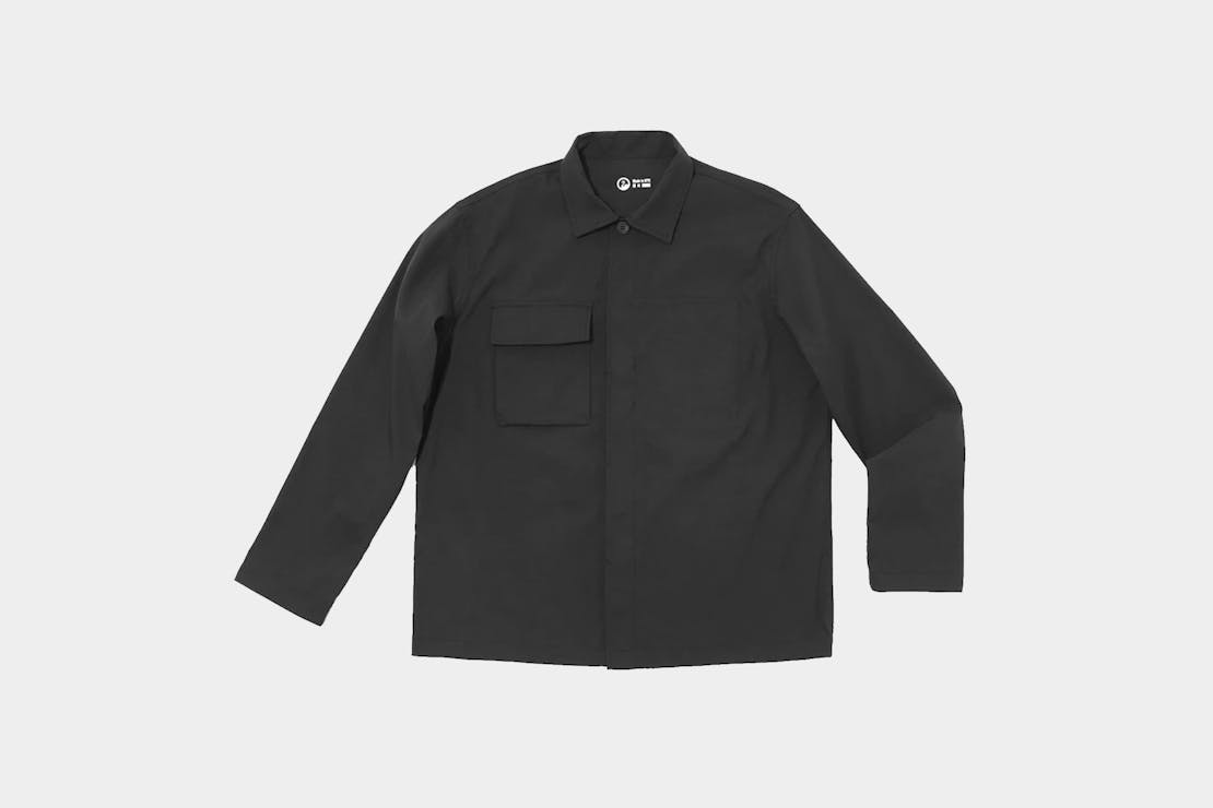 outlier dress shirt Outlier NYC Long Sleeve Casual Shirt Workwear Mens Small Brown **FLAWS**