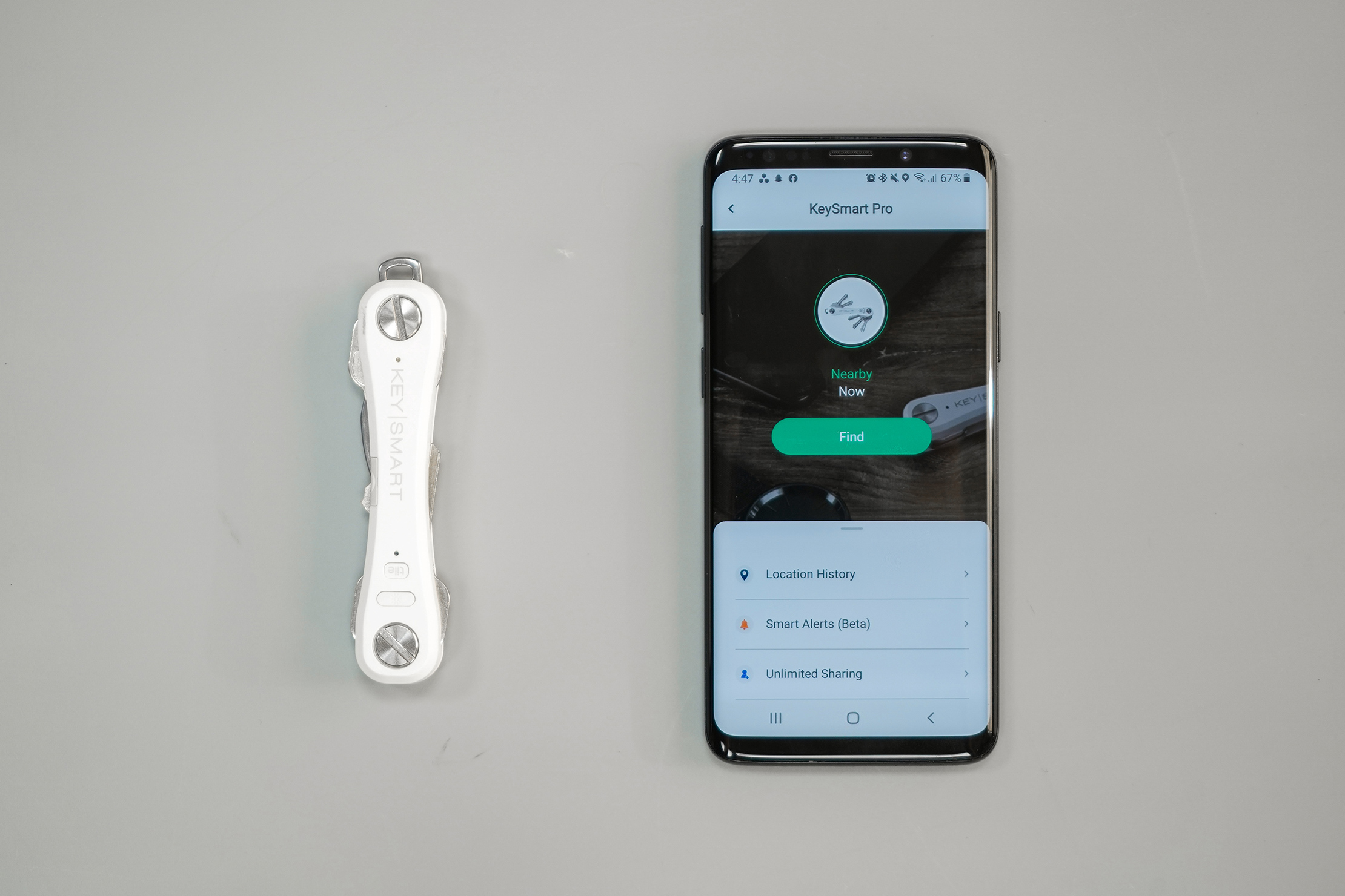 KeySmart Key Organizer Pro With Phone App