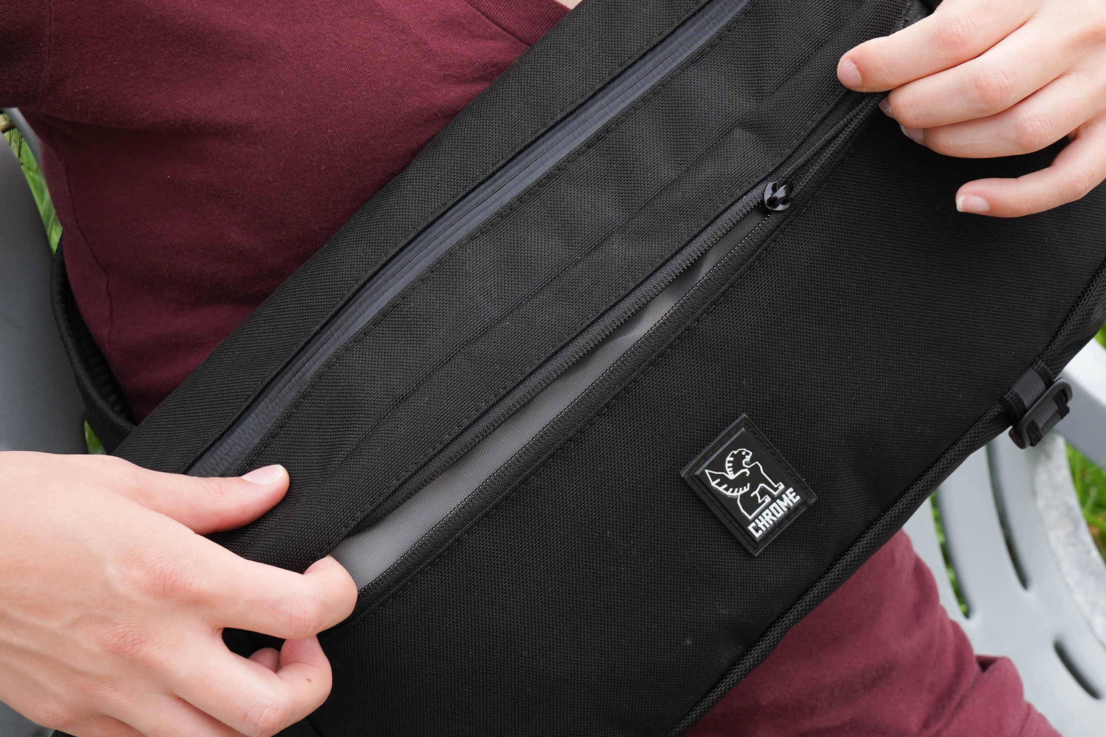 YKK Zipper on the Chrome Industries Kadet Nylon Messenger Bag