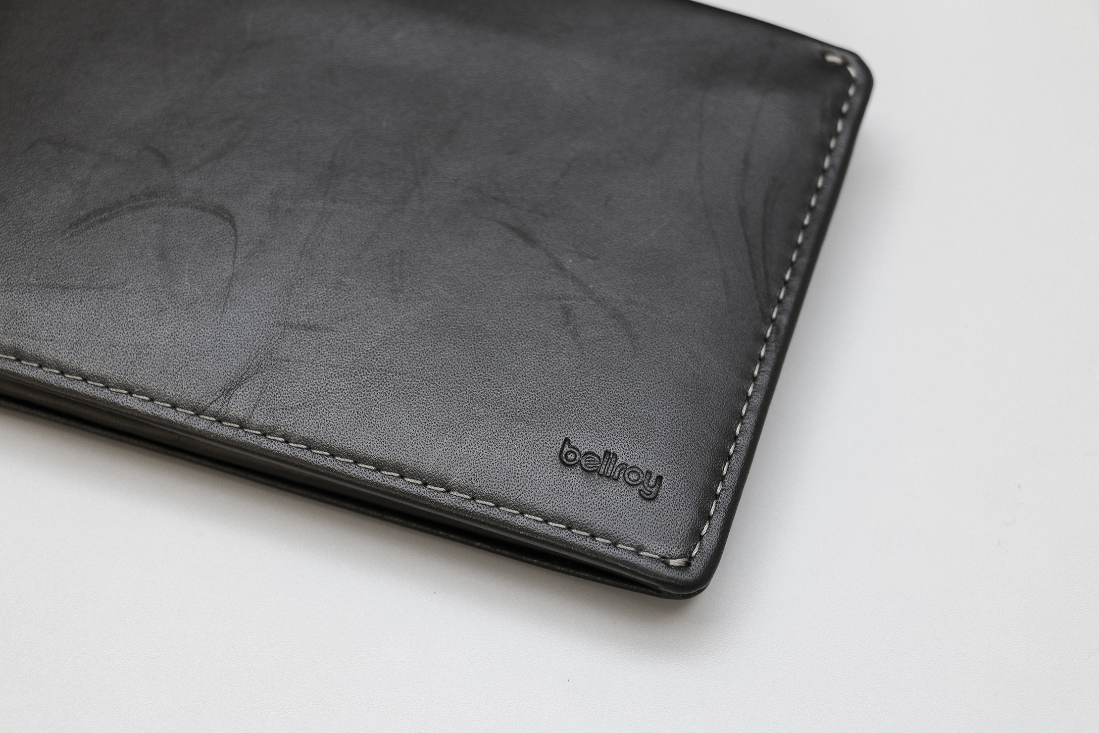 Bellroy Travel Wallet Logo And Leather