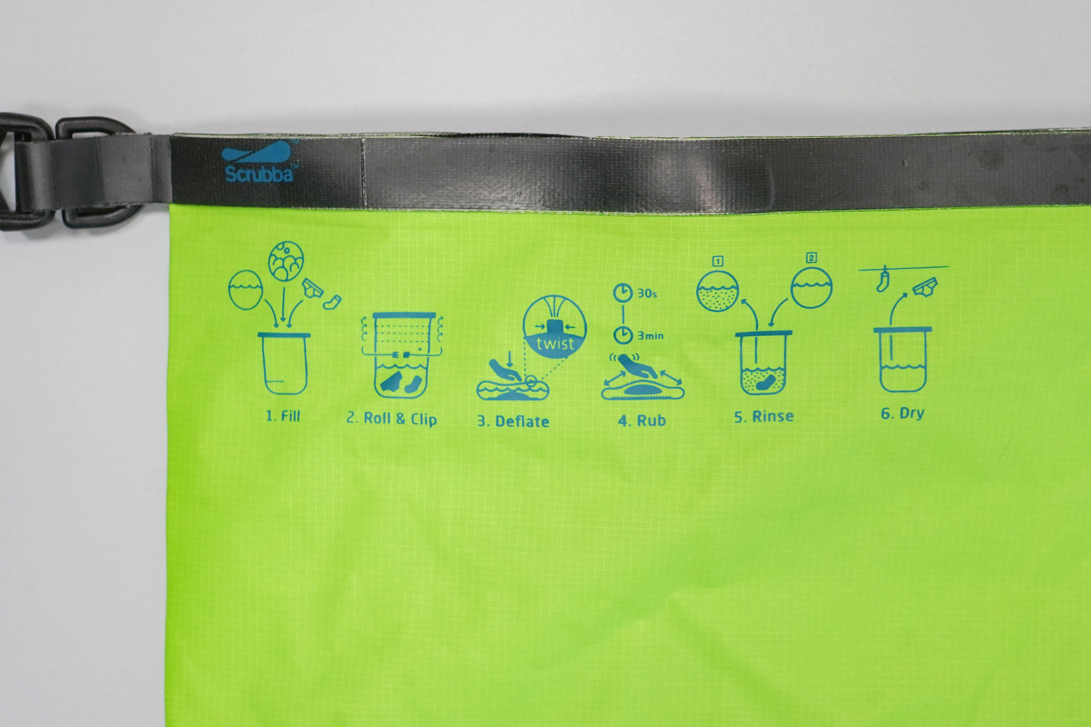 Scrubba Wash Bag Mini Instructions