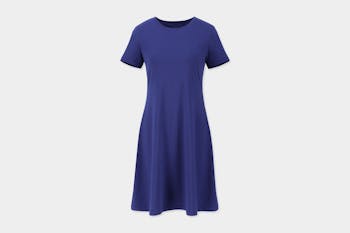 Uniqlo A-Line Short-Sleeve Mini Bra Dress